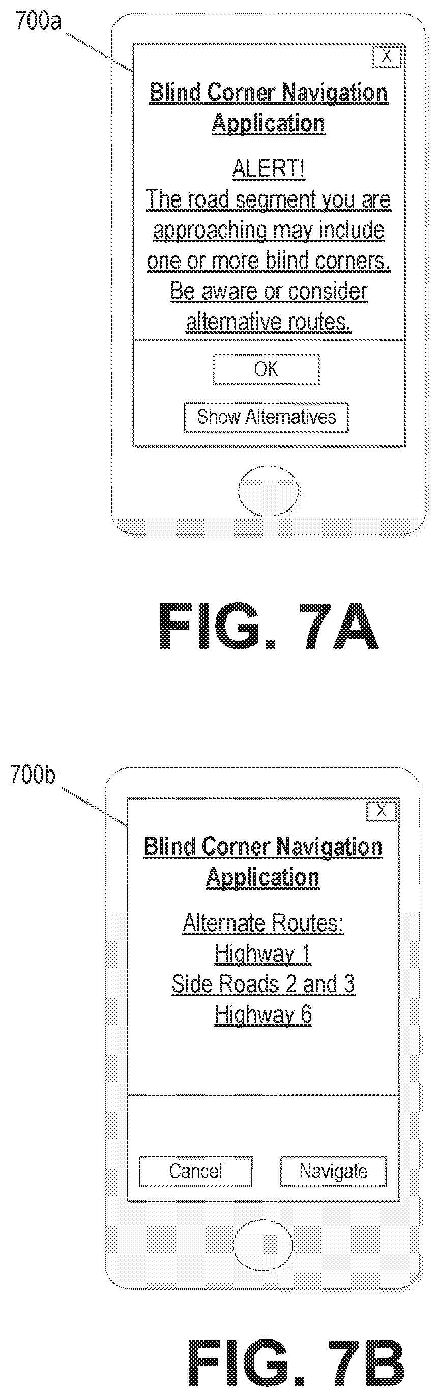 Patent US12359936 Figure 8 – Automated vehicle control and guidance based on real-time blind corner navigational analysis