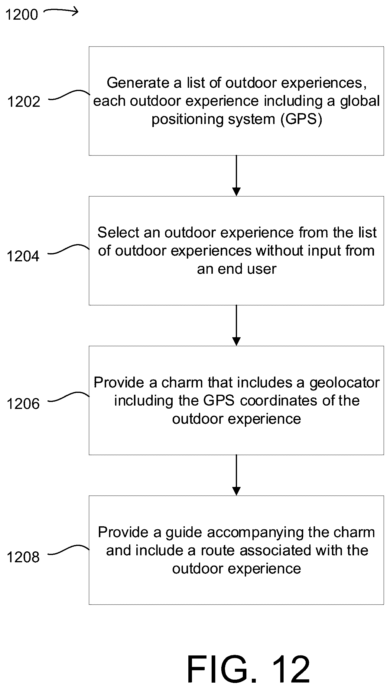 Patent US12359940 Figure 11 – Outdoor experience system