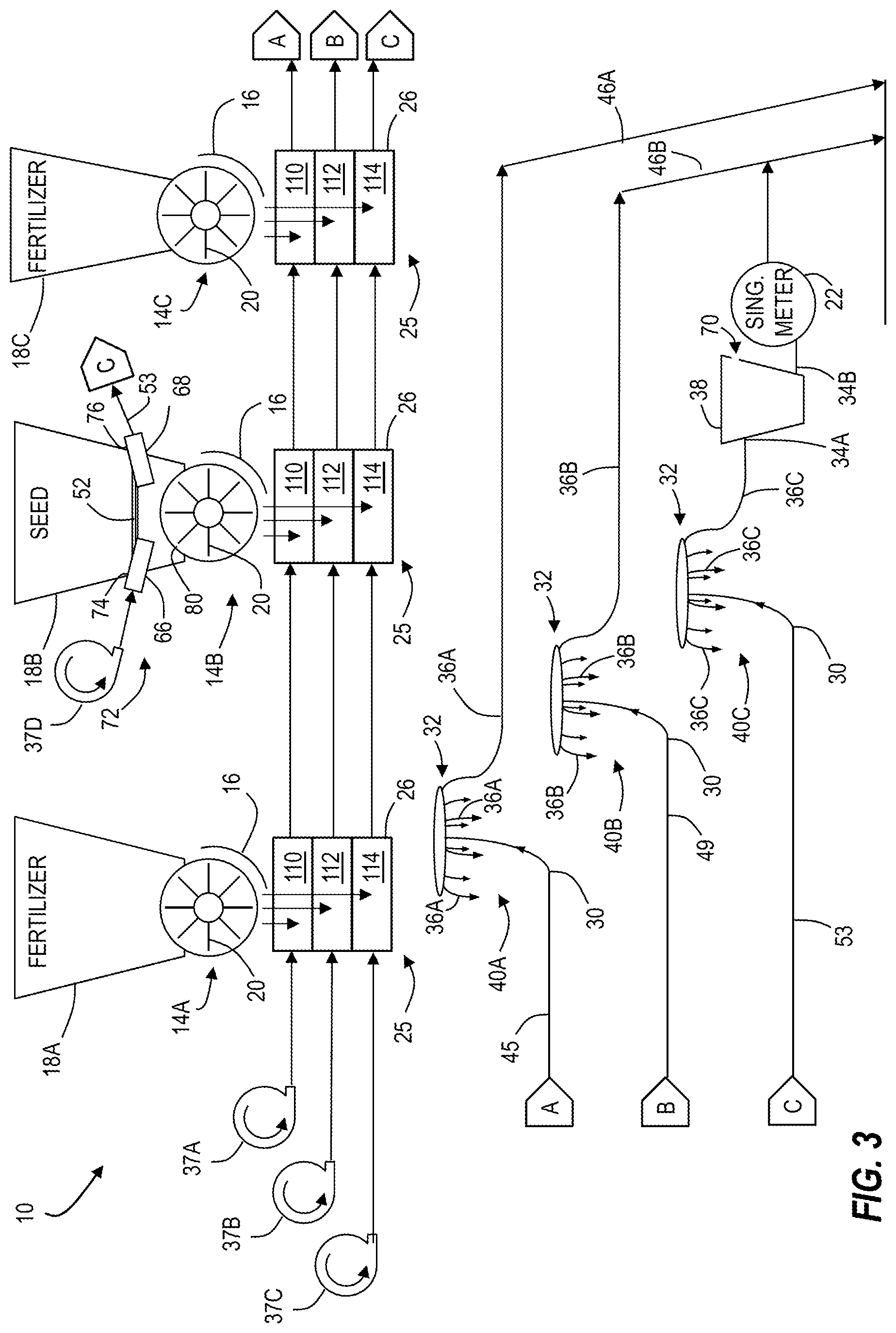 Patent US12359954 Figure 3 – Seeding system