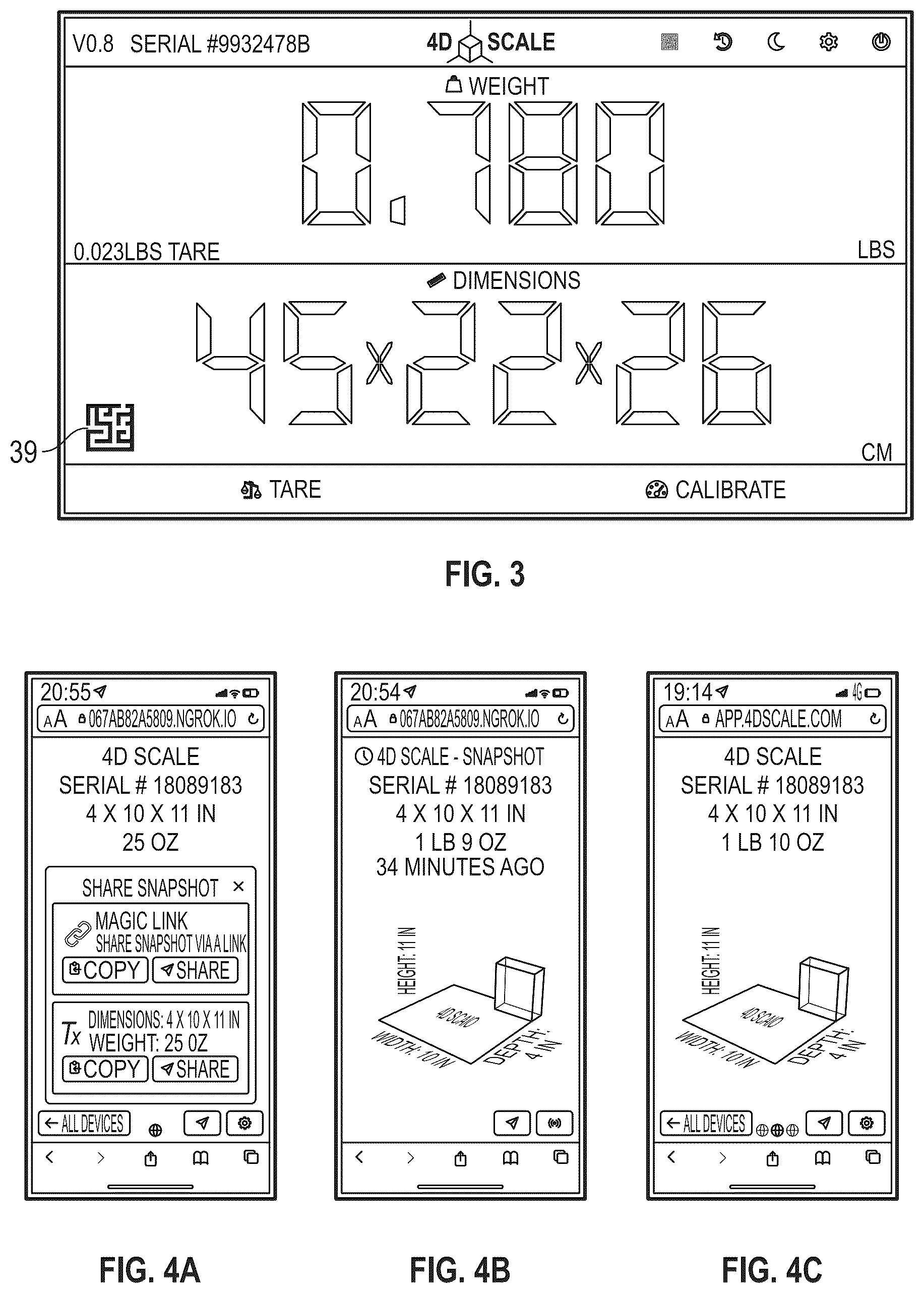 Patent US12359962 Figure 3 – Object measurement device