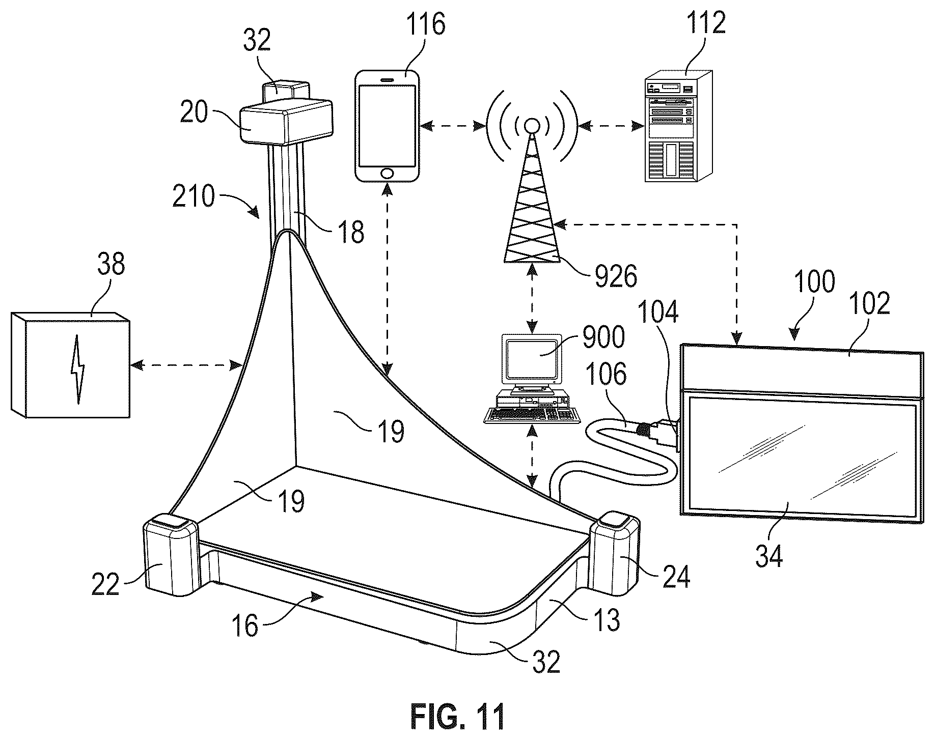 Patent US12359962 Figure 9 – Object measurement device