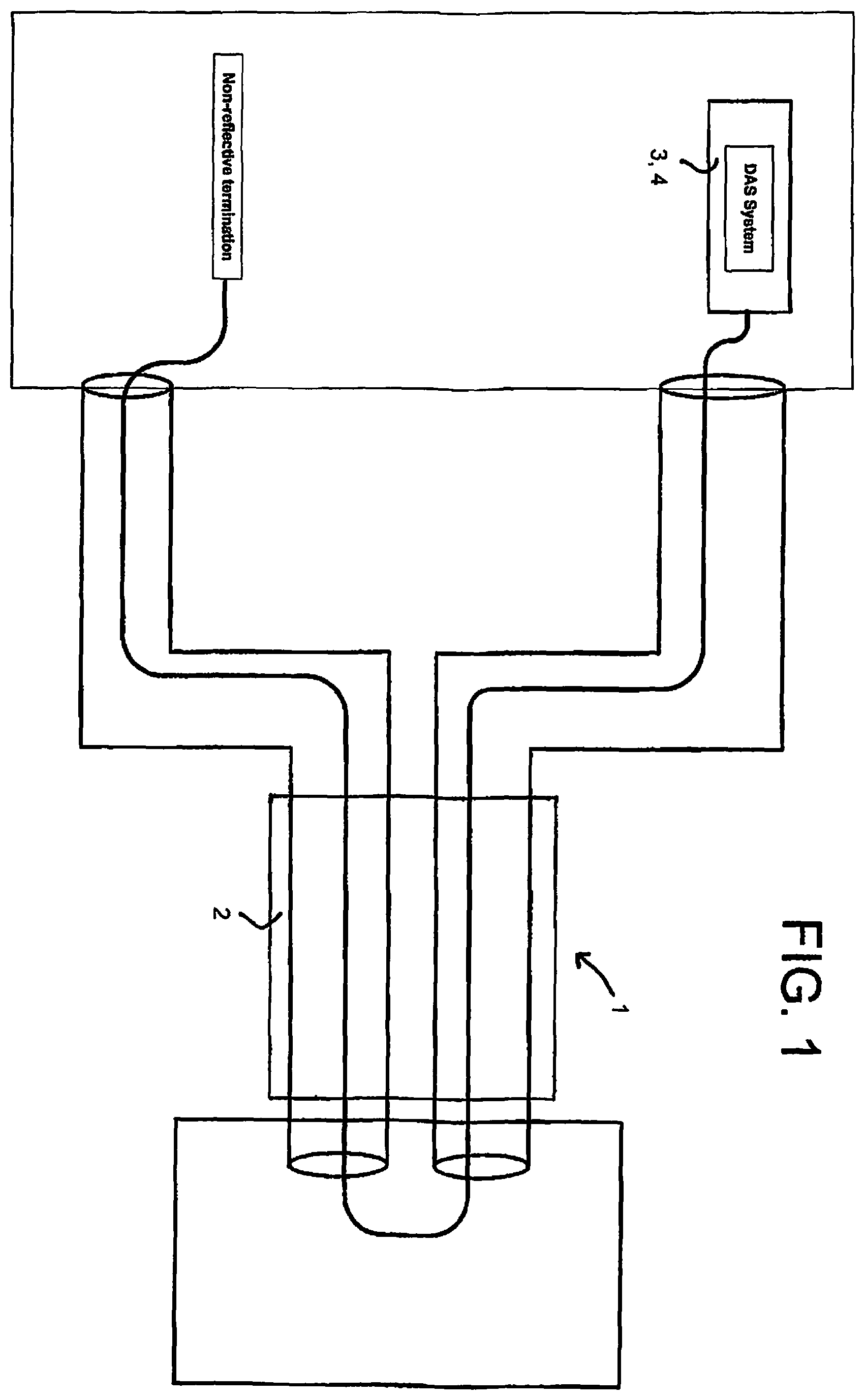 Patent US12359964 Figure 1 – Monitoring optical fibers using two dissimilar algorithms on a single monitoring system