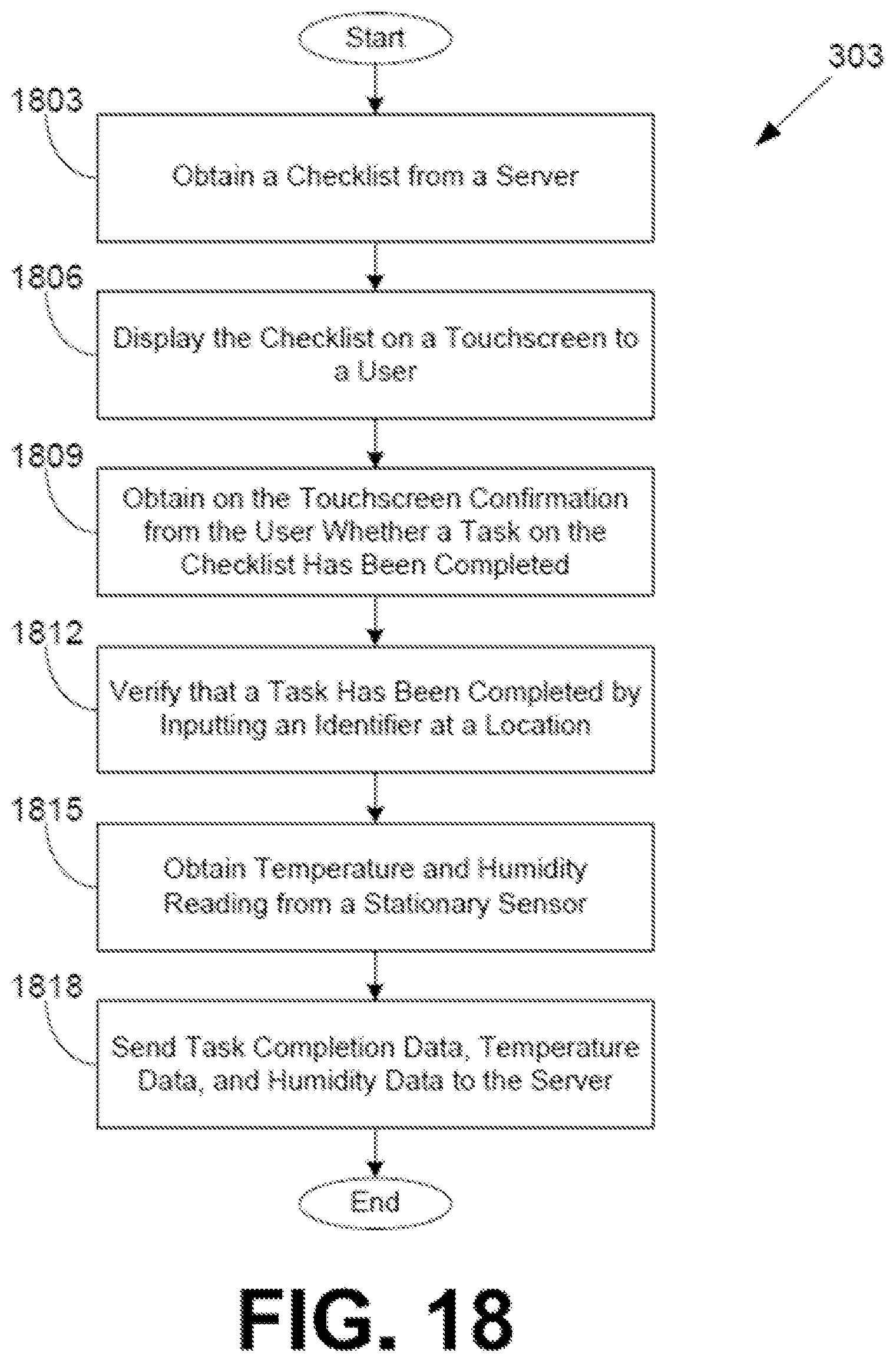 Patent US12359976 Figure 14 – Image-based verification of checklist items