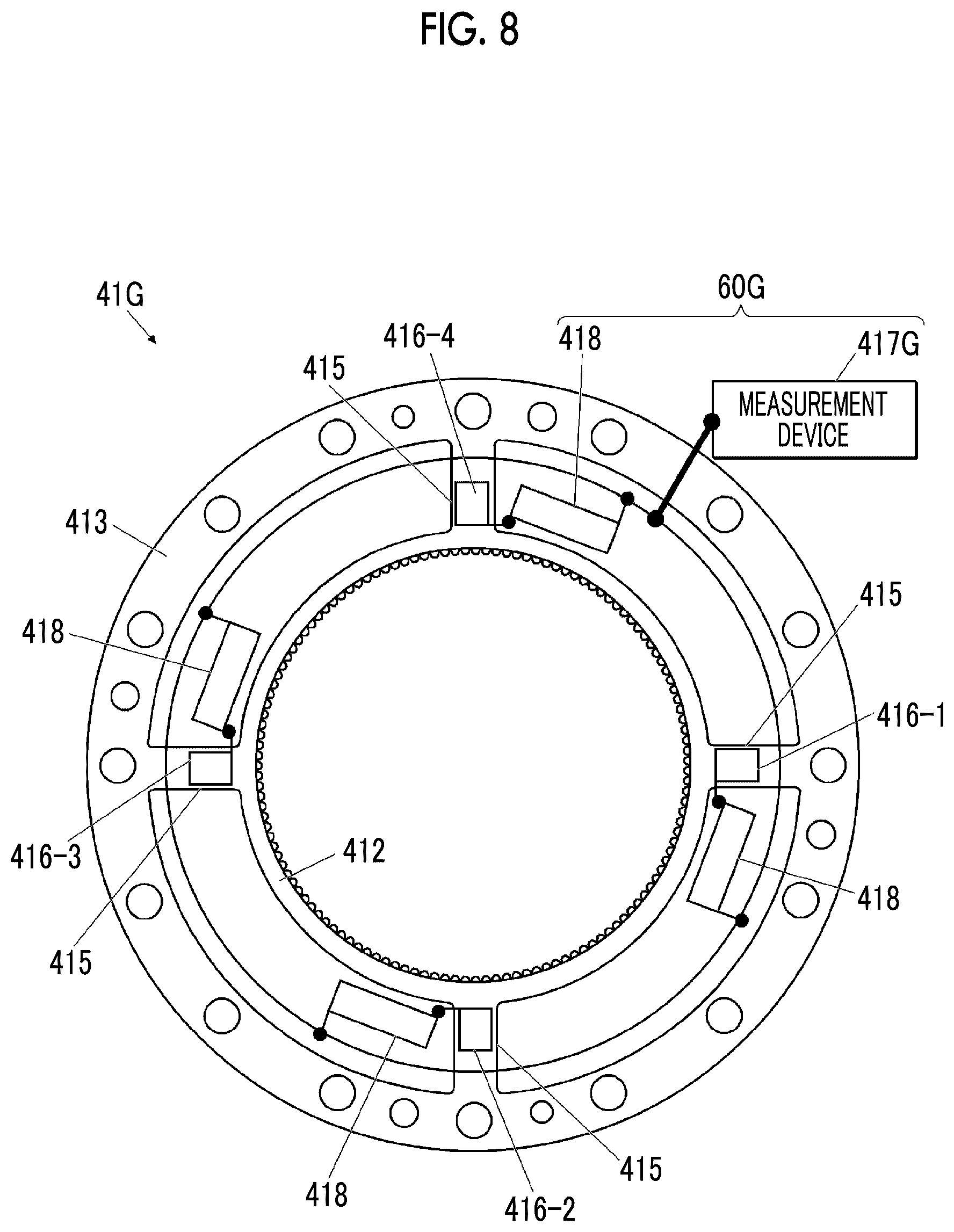 Patent US12359989 Figure 8 – Sensor device