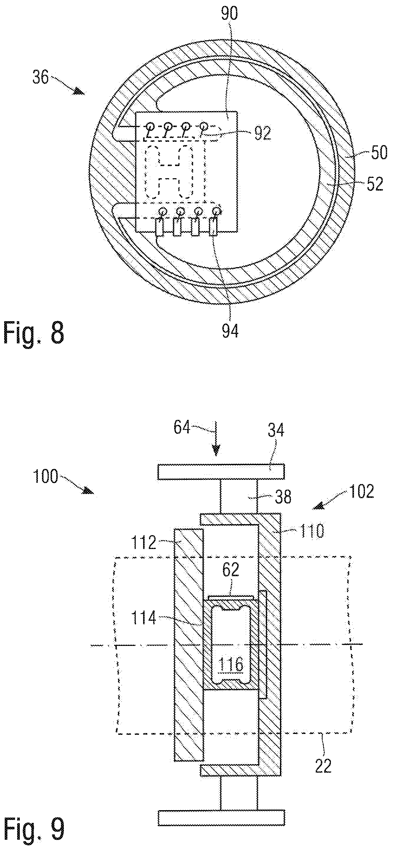 Patent US12359993 Figure 4 – Force measuring device for measuring web tensions of a running material web