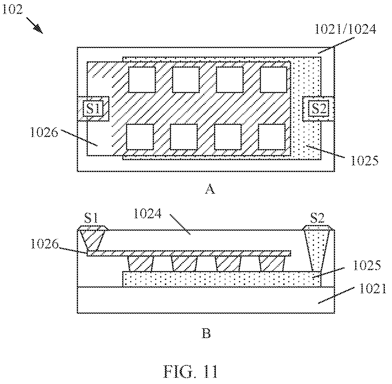 Patent US12359995 Figure 8 – Pressure sensor and electronic device having a second output terminal of a wheatstone bridge and a second terminal of a heat emitting diode being configured for outputting electrical signals