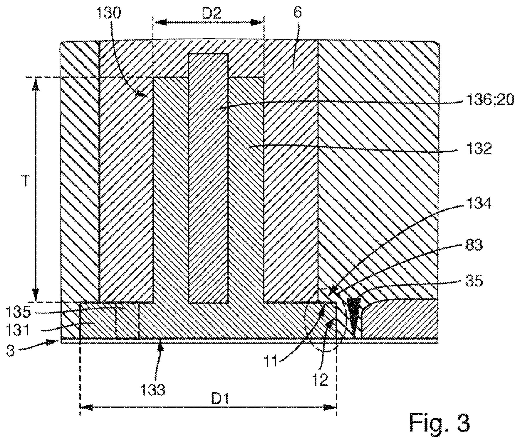 Patent US12359996 Figure 3 – Hydraulic pressure transmission device, and pressure sensor having a hydraulic pressure transmission device