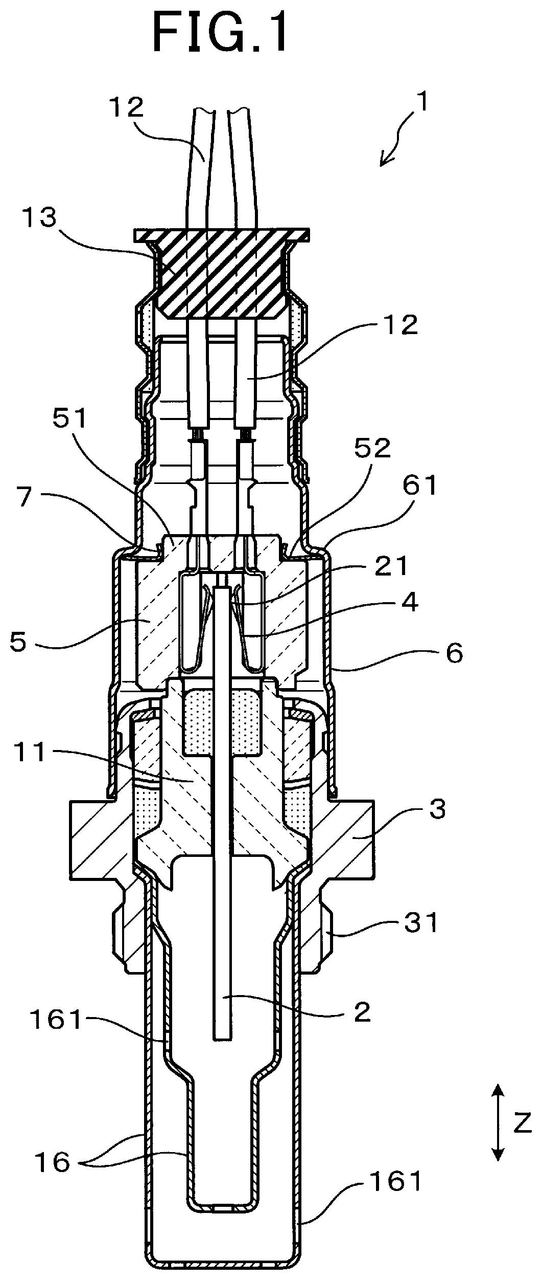 Patent US12360009 Figure 1 – Gas sensor