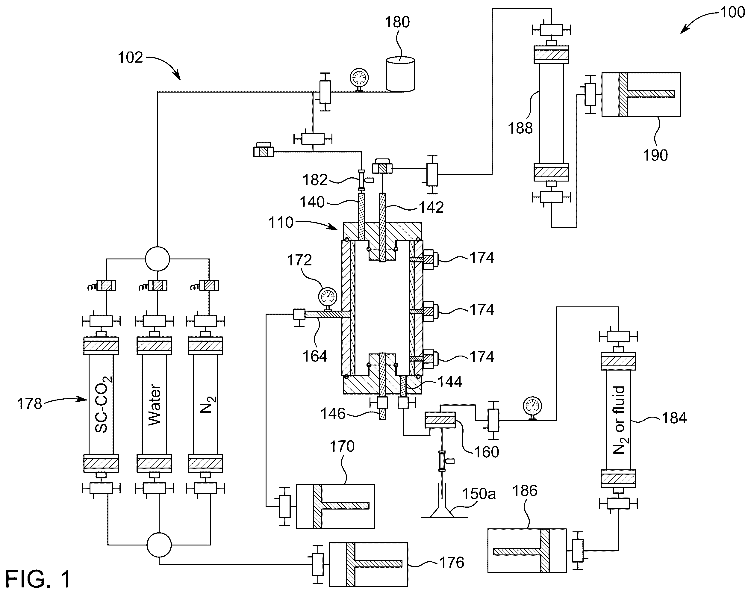 Patent US12360033 Figure 1 – Testing pressure vessel for cured concrete pipe sheath