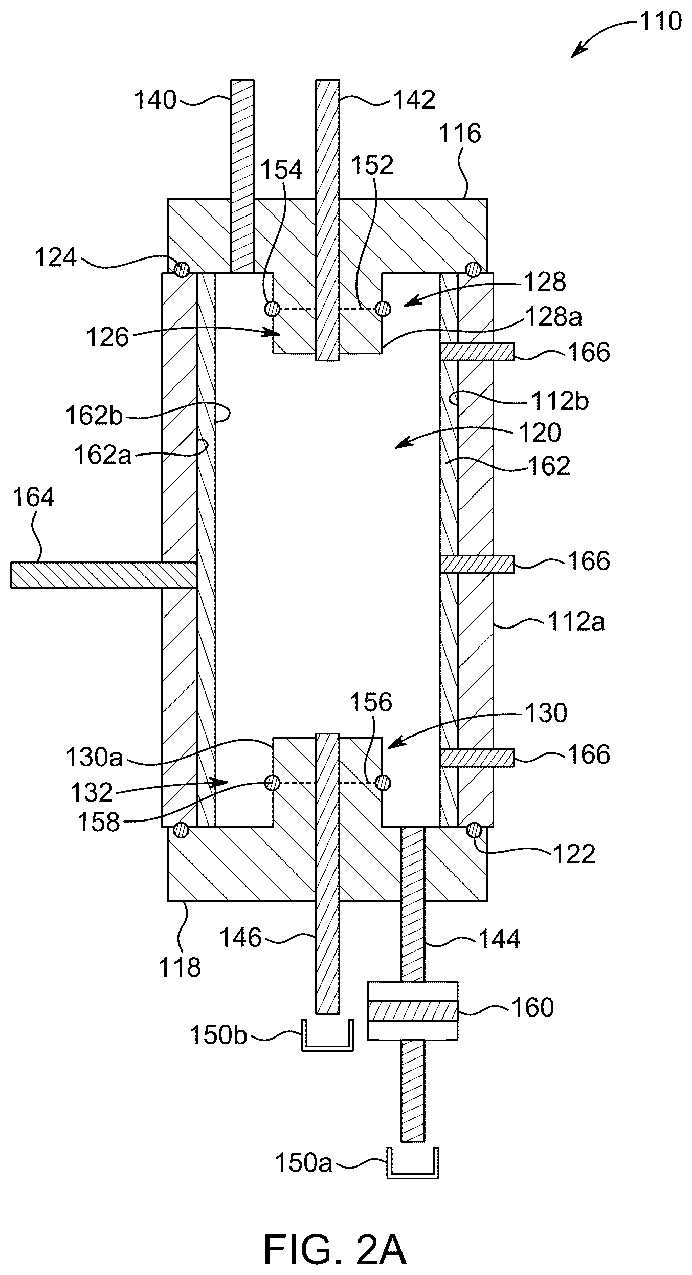 Patent US12360033 Figure 2 – Testing pressure vessel for cured concrete pipe sheath