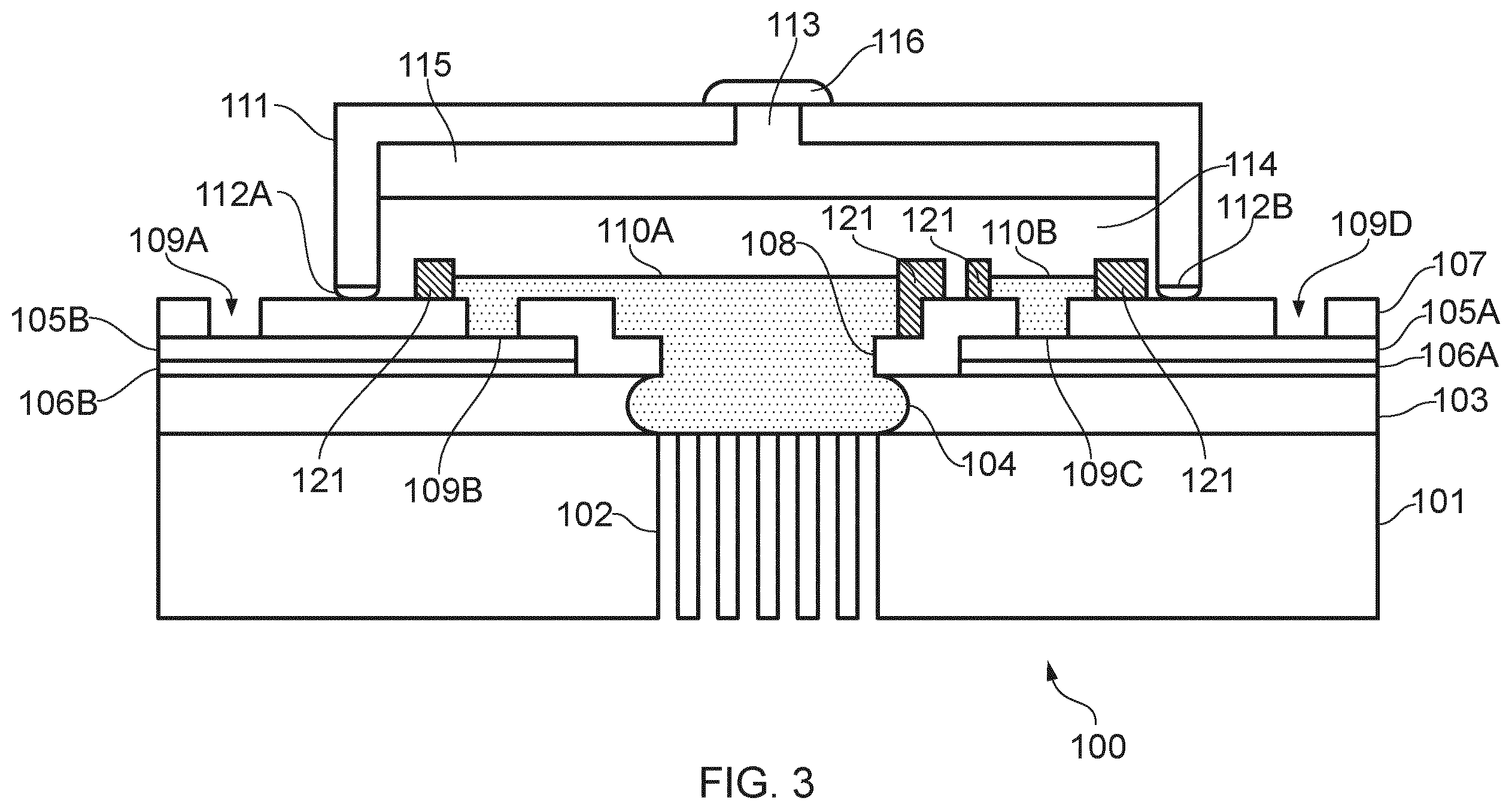 Patent US12360076 Figure 5 – Electrochemical sensor with barrier isolating the electrodes from each other and method of forming thereof