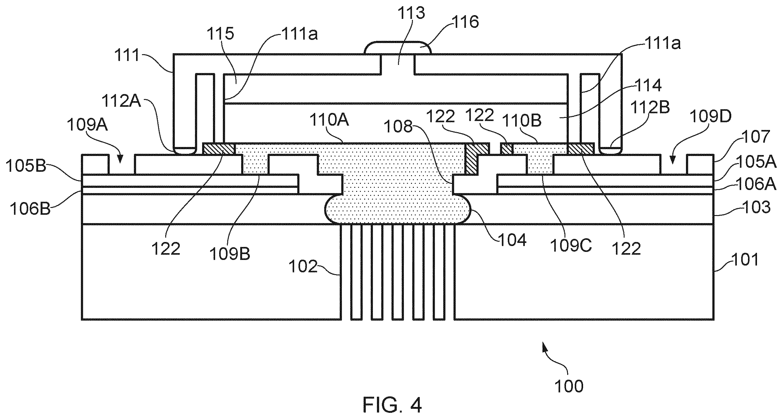 Patent US12360076 Figure 6 – Electrochemical sensor with barrier isolating the electrodes from each other and method of forming thereof