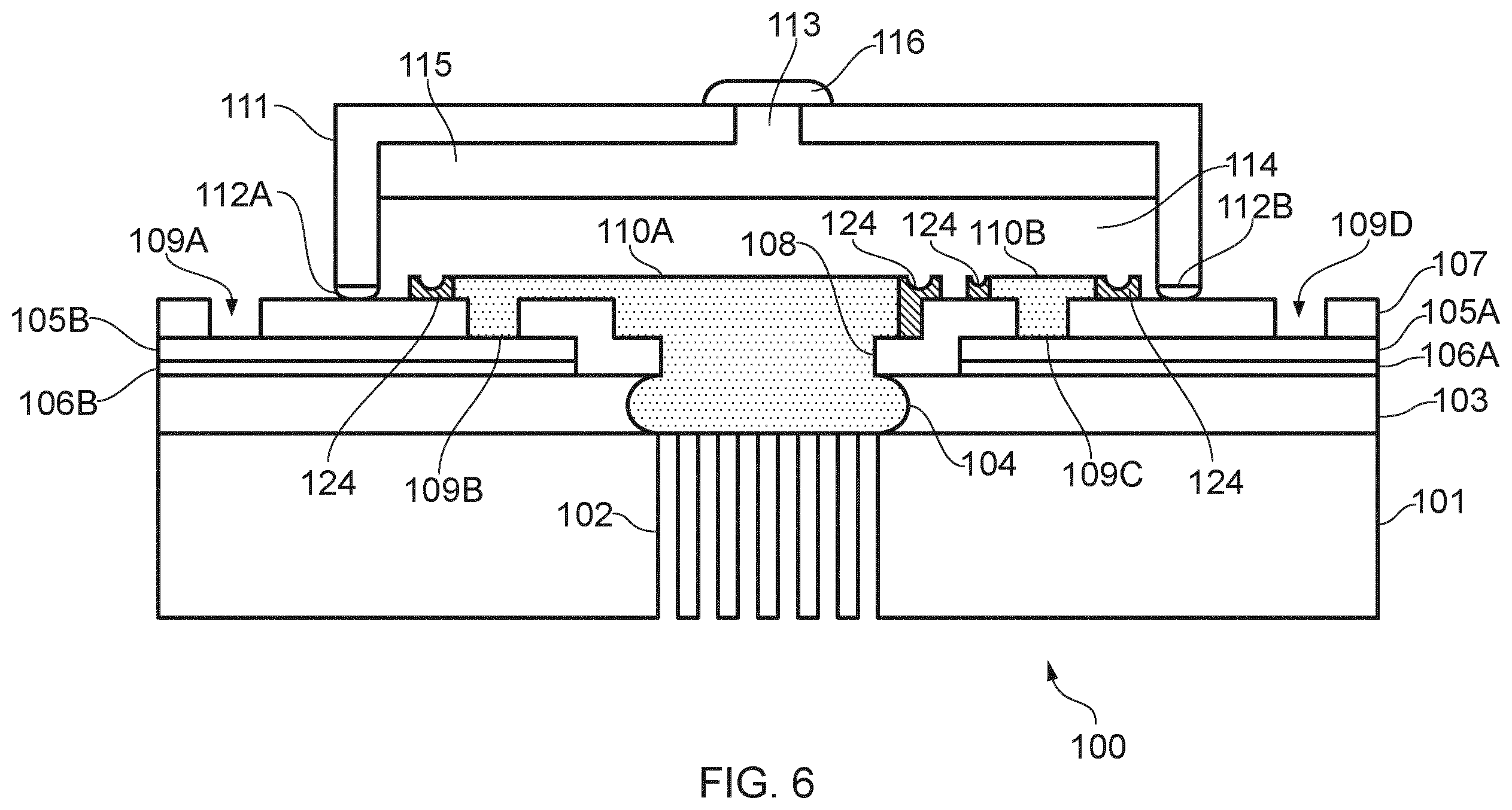 Patent US12360076 Figure 8 – Electrochemical sensor with barrier isolating the electrodes from each other and method of forming thereof