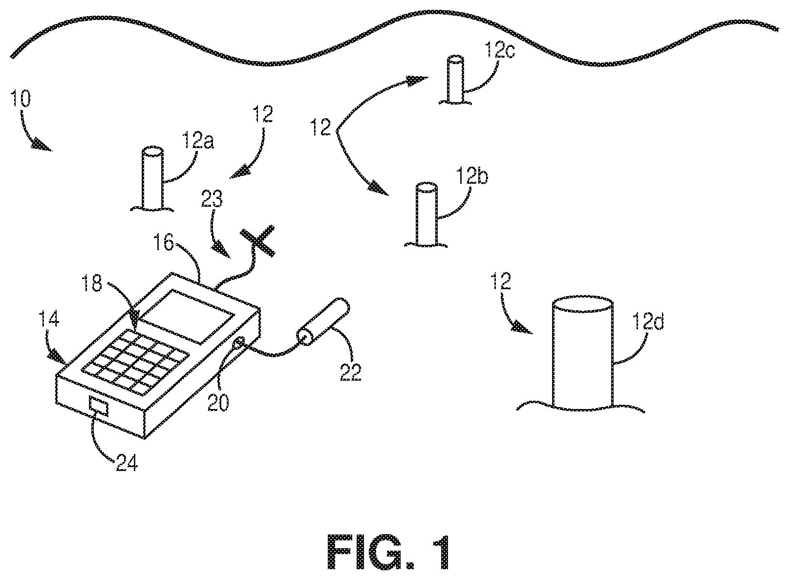 Patent US12360091 Figure 1 – Portable gas analyzer