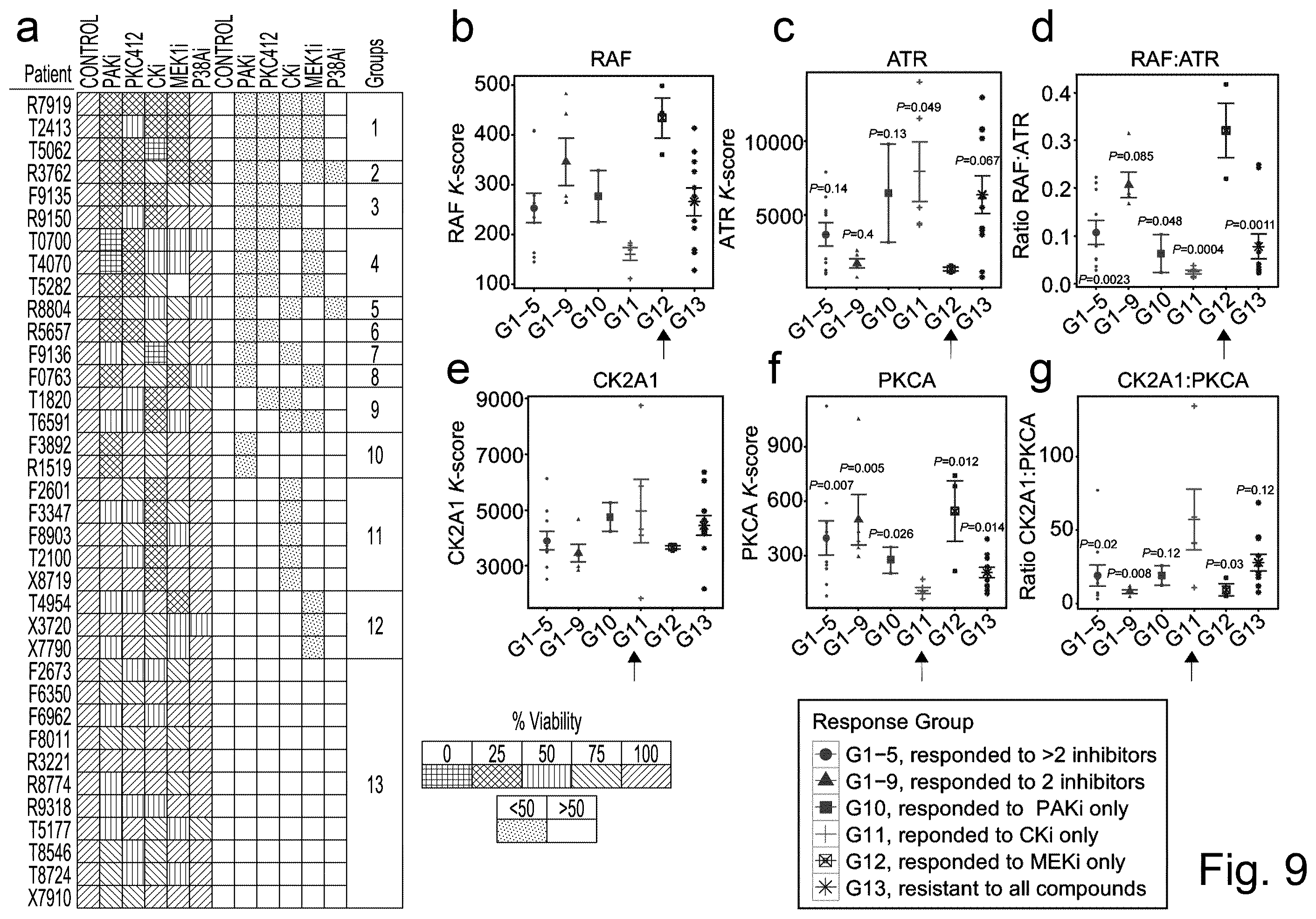 Patent US12360118 Figure 11 – Method for protein kinase activity ranking