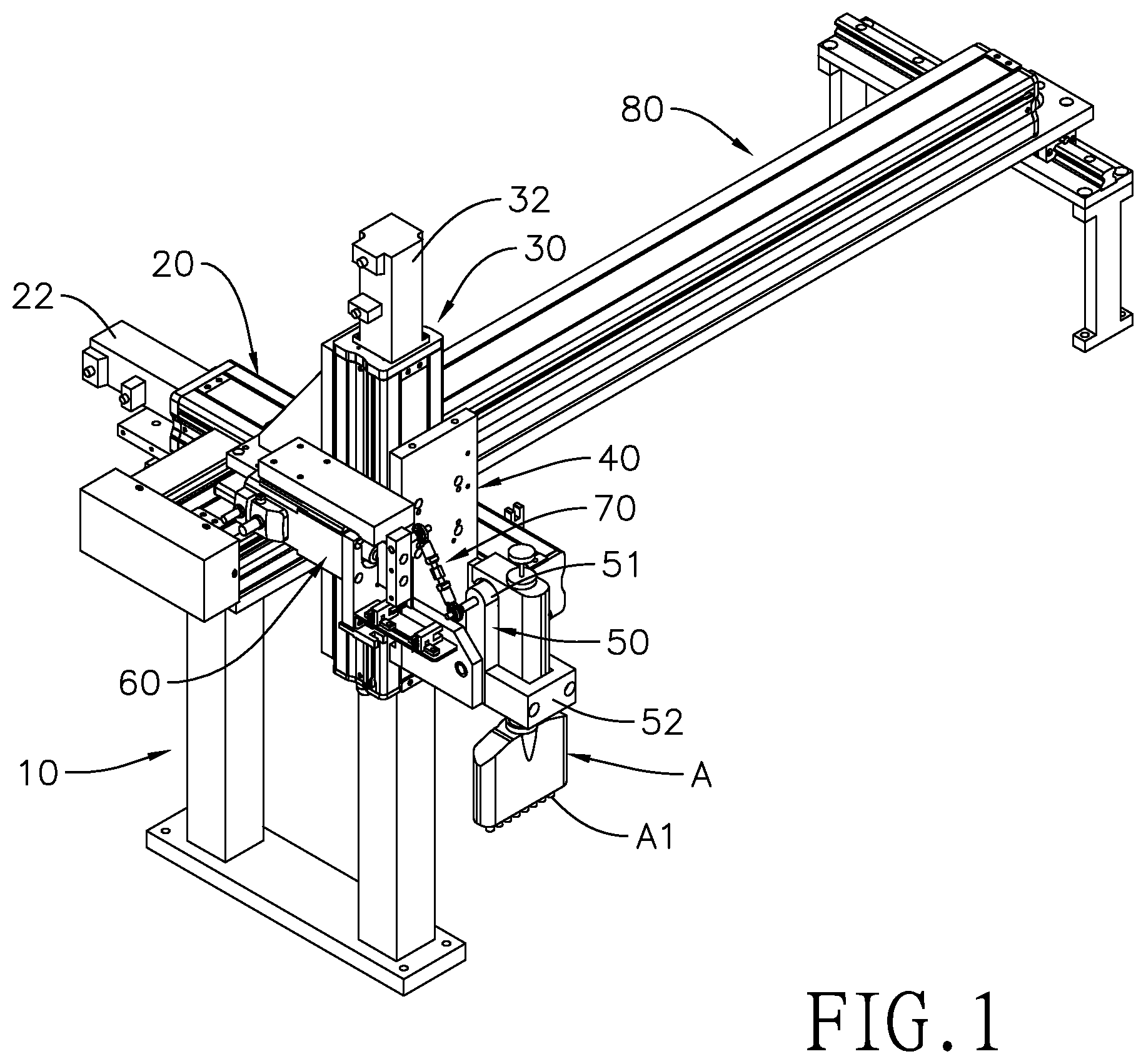 Patent US12360133 Figure 1 – Pipette-tip connecting device and method thereof