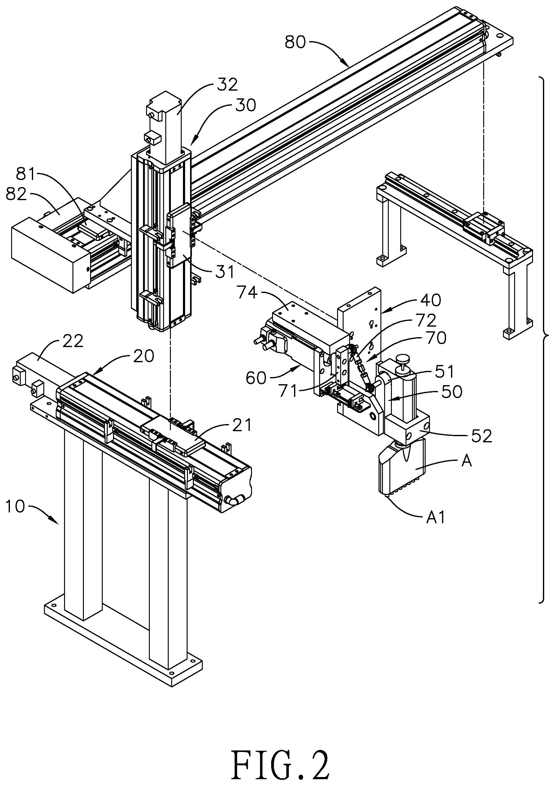 Patent US12360133 Figure 2 – Pipette-tip connecting device and method thereof