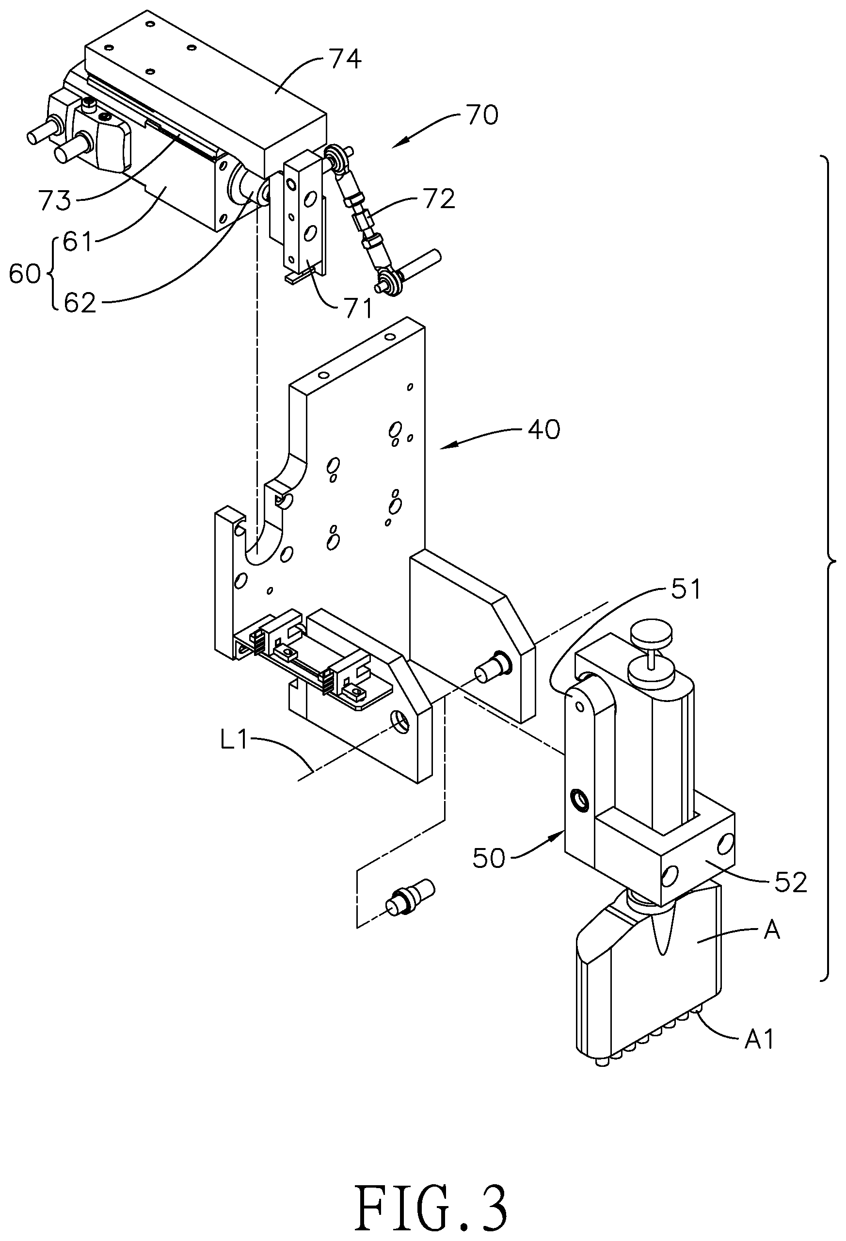Patent US12360133 Figure 3 – Pipette-tip connecting device and method thereof