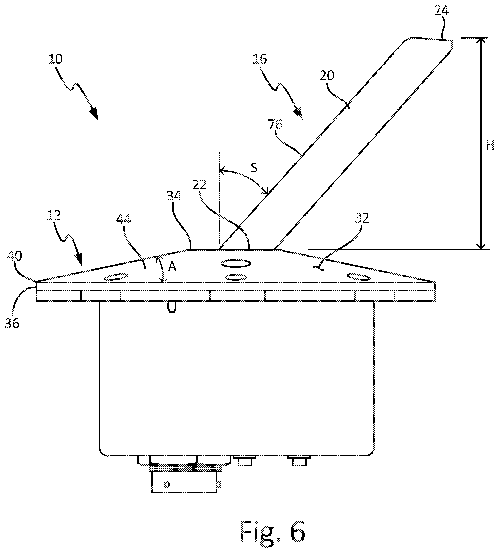 Patent US12360134 Figure 16 – Angle of attack sensor with sloped faceplate