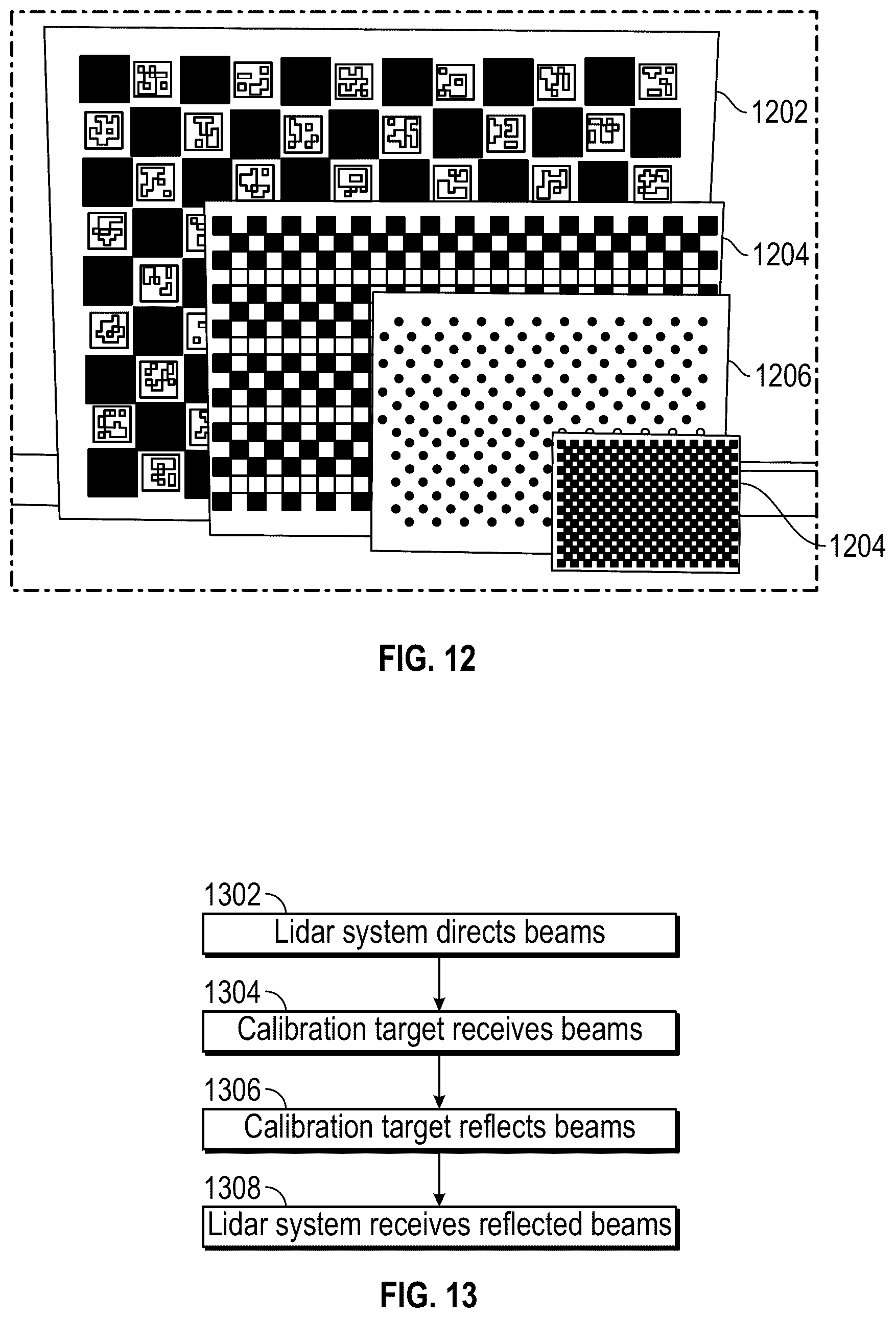 Patent US12360206 Figure 16 – Calibration courses and targets