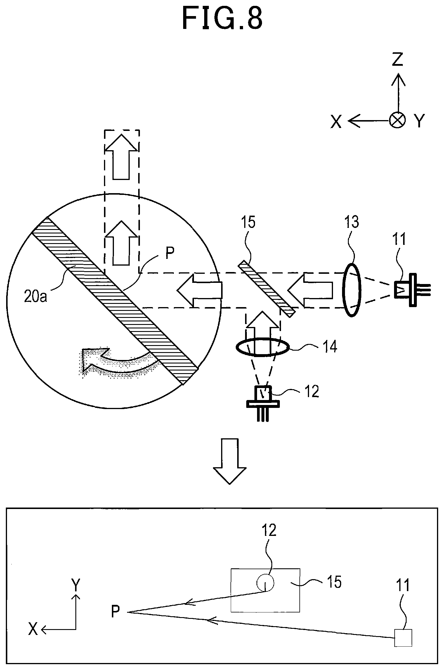 Patent US12360215 Figure 8 – Photodetection element and LIDAR device