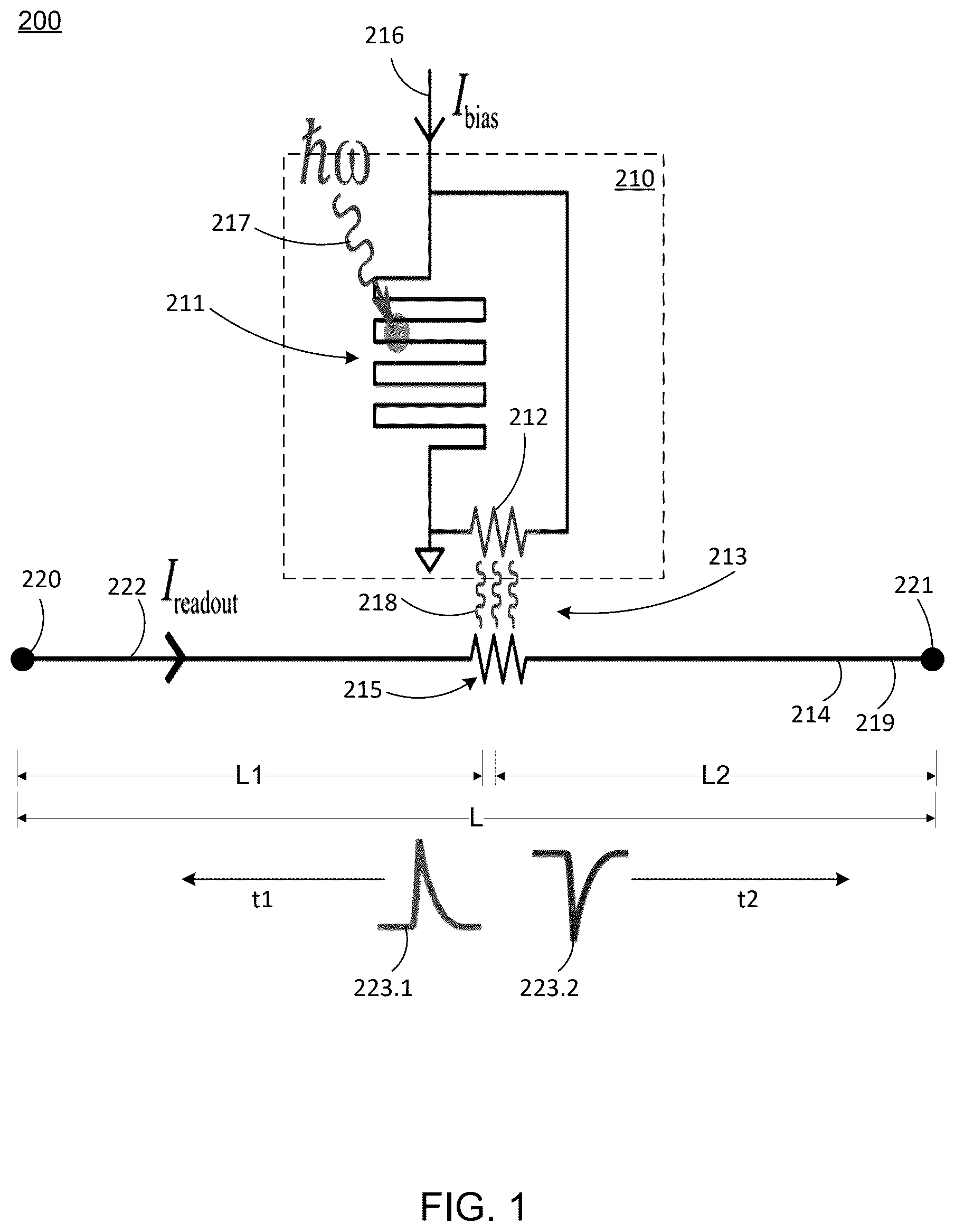 Patent US12360257 — Thermally coupled imager for performing time and position sensitive imaging of single photons — Figure 1