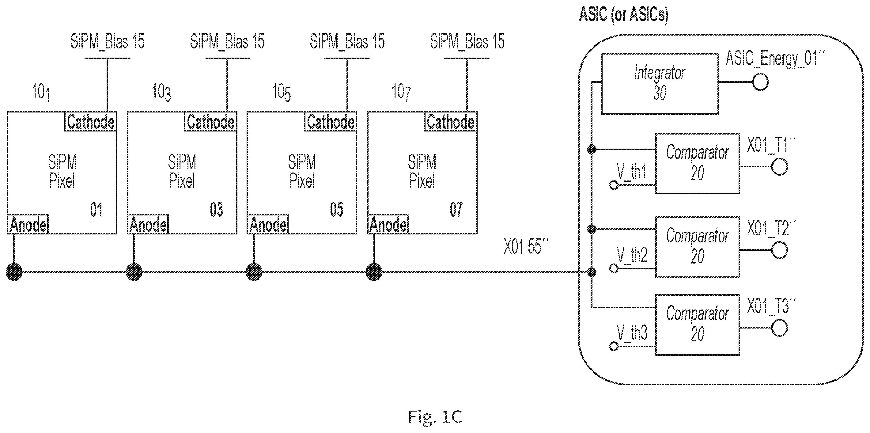 Patent US12360262 Figure 8 – System and method for power-efficient multiplexing for high resolution time-of-flight positron emission tomography modules with intercrystal light sharing
