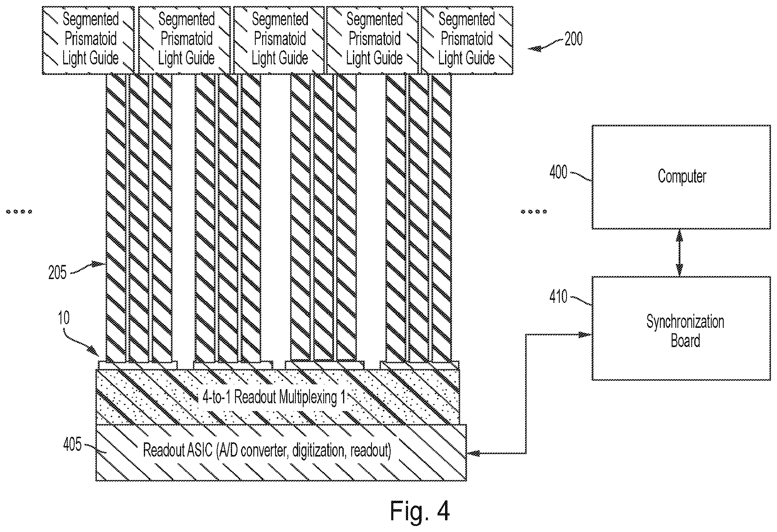 Patent US12360262 Figure 13 – System and method for power-efficient multiplexing for high resolution time-of-flight positron emission tomography modules with intercrystal light sharing