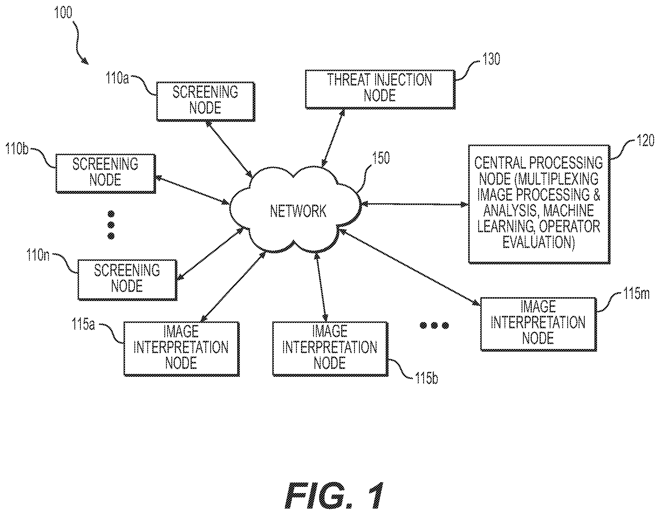 Patent US12360281 Figure 1 – Transportation security apparatus, system, and method to analyze images to detect a threat condition