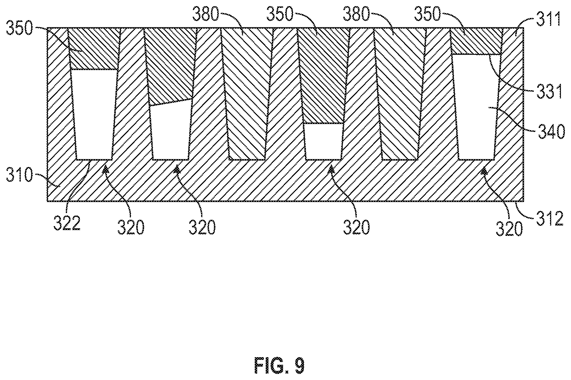 Patent US12360295 Figure 5 – Patterned light control film