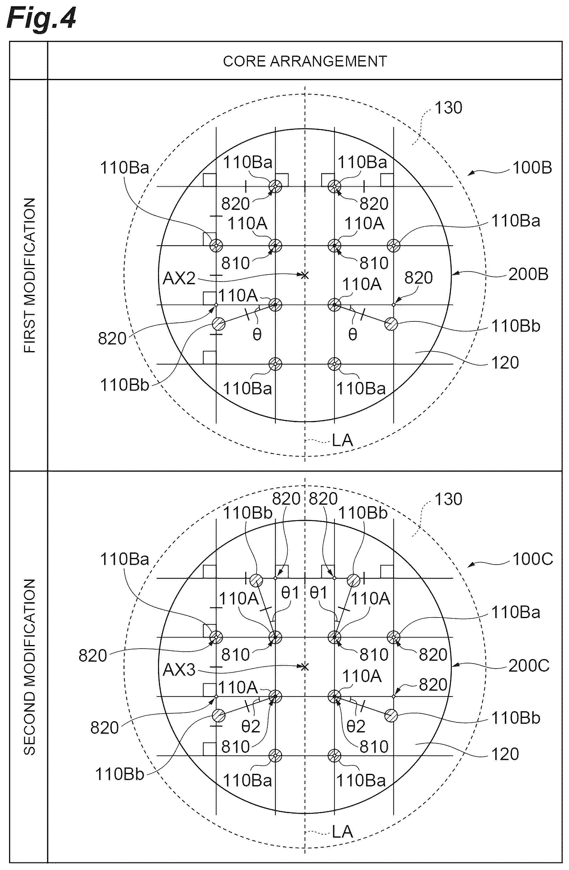 Patent US12360309 Figure 4 – Multi-core optical fiber and multi-core optical fiber cable