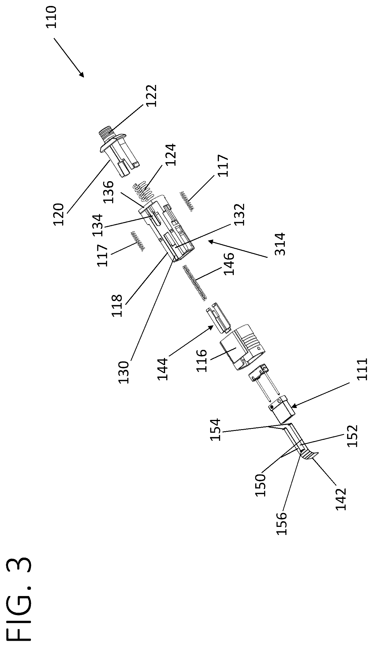 Patent US12360320 Figure 3 – Fiber optic connector