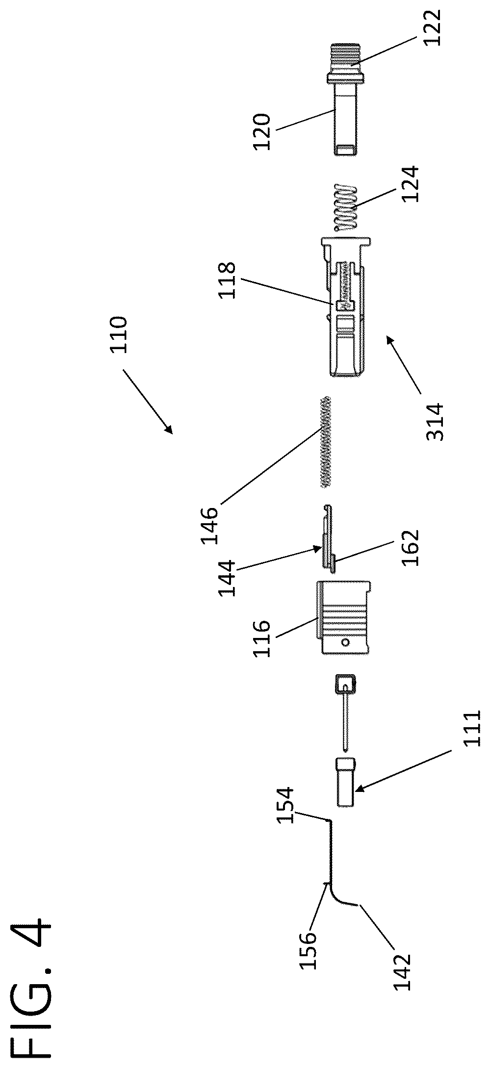 Patent US12360320 Figure 4 – Fiber optic connector