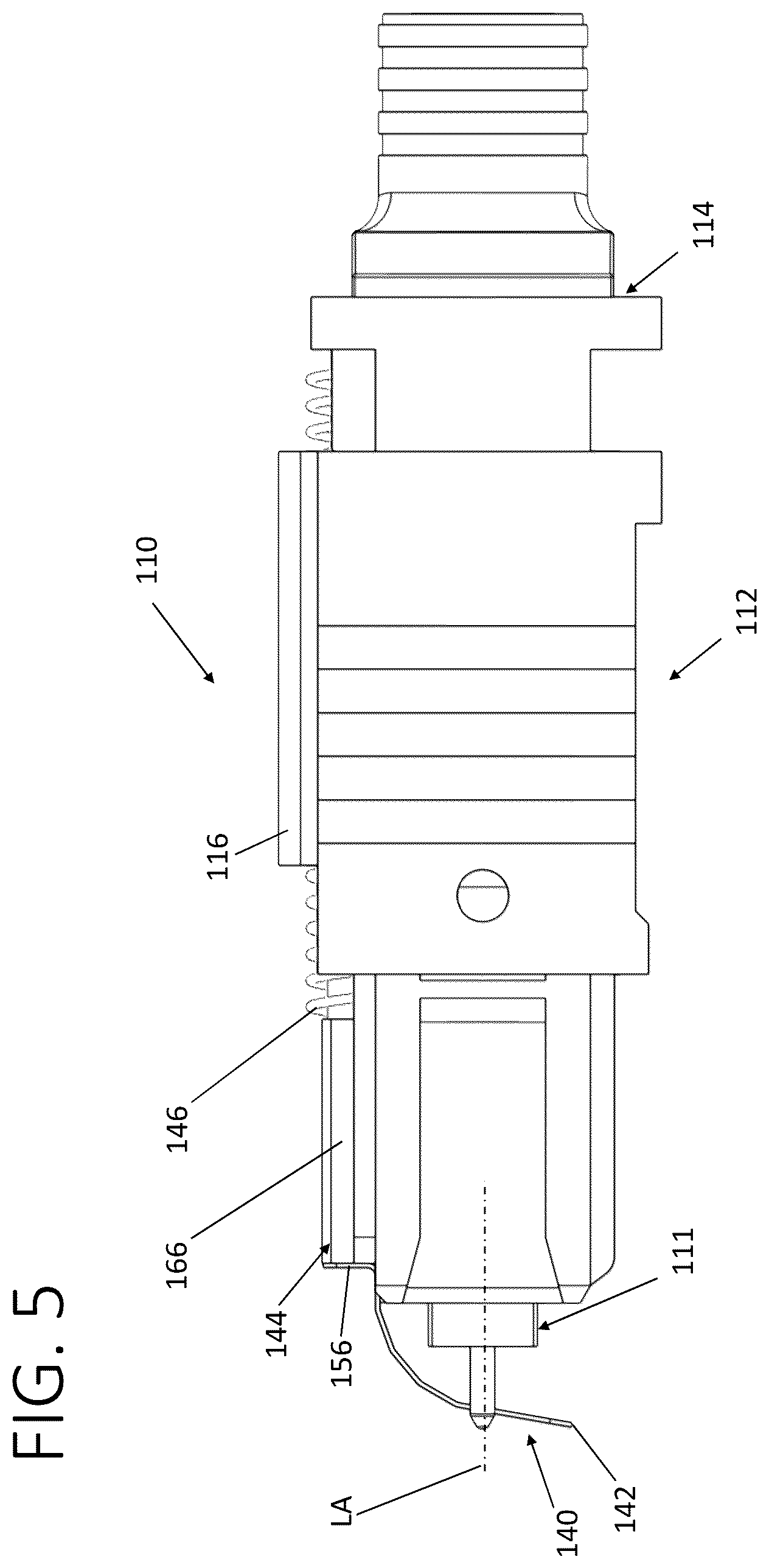 Patent US12360320 Figure 5 – Fiber optic connector