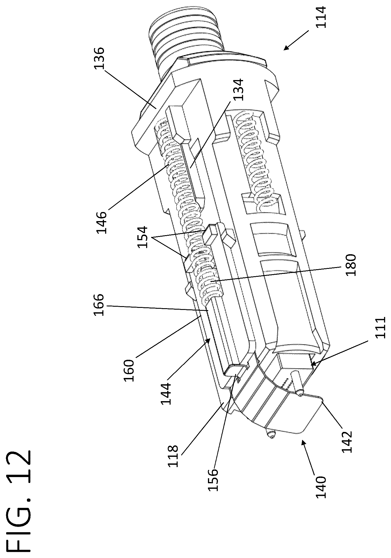 Patent US12360320 Figure 12 – Fiber optic connector