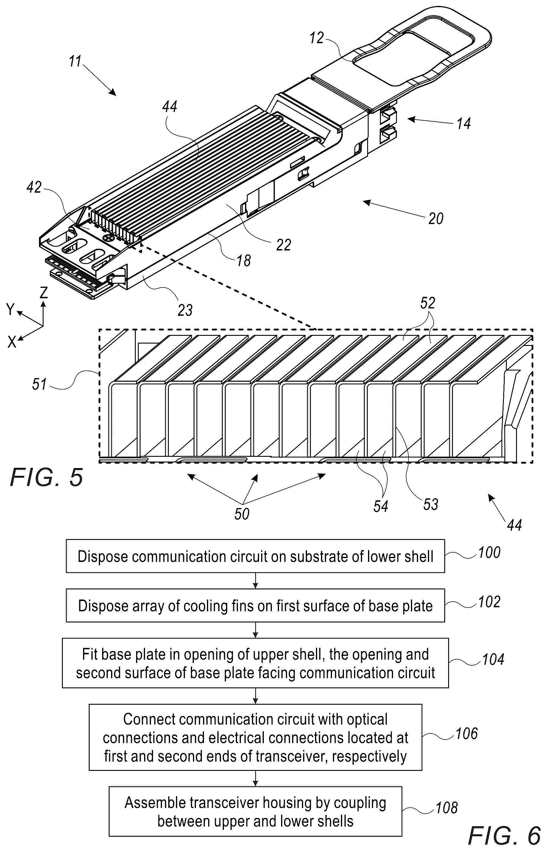 Patent US12360323 Figure 3 – Mechanical thermal interface for improved heat dissipation in network transceivers