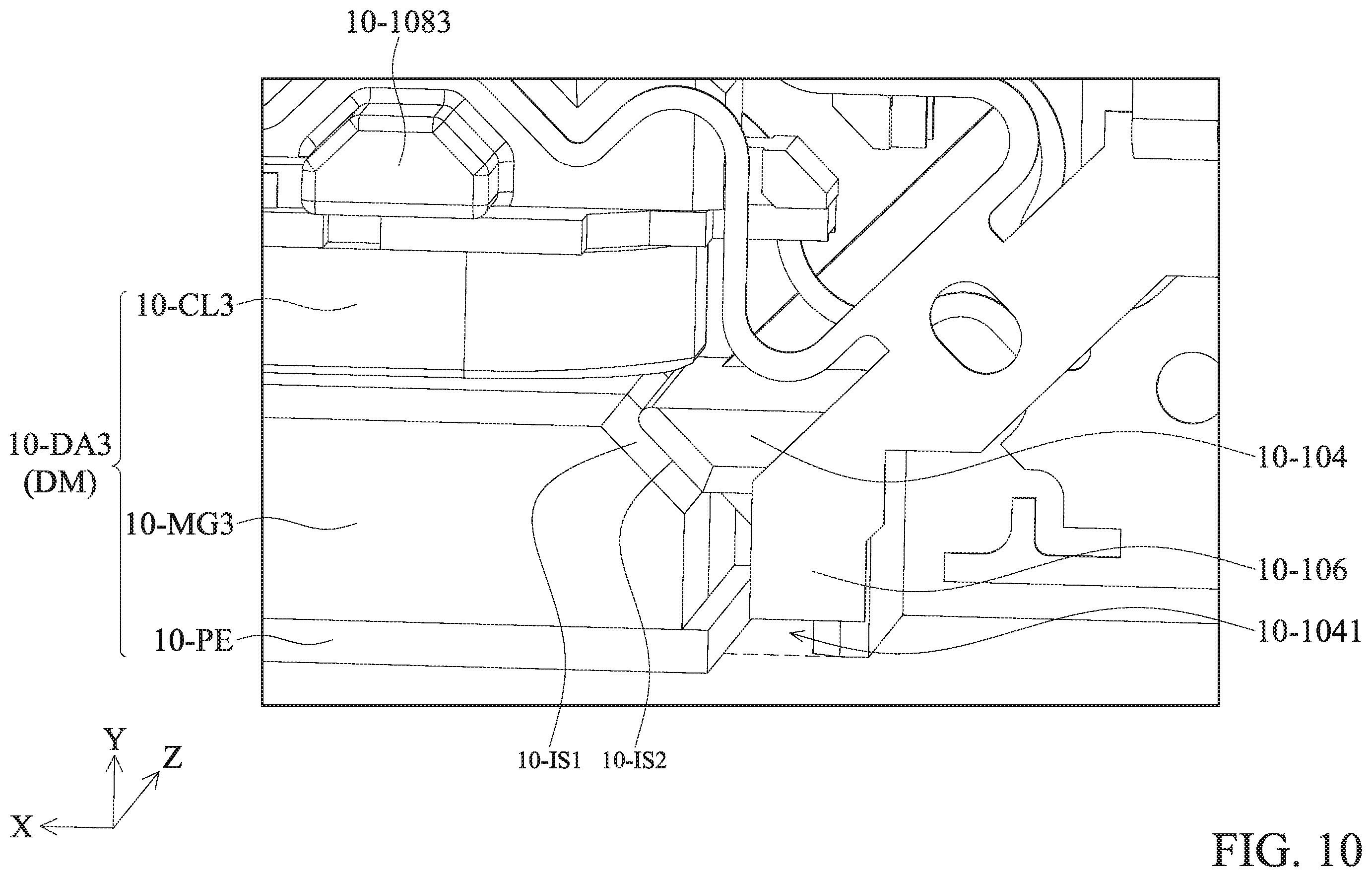 Patent US12360329 Figure 10 – Optical system