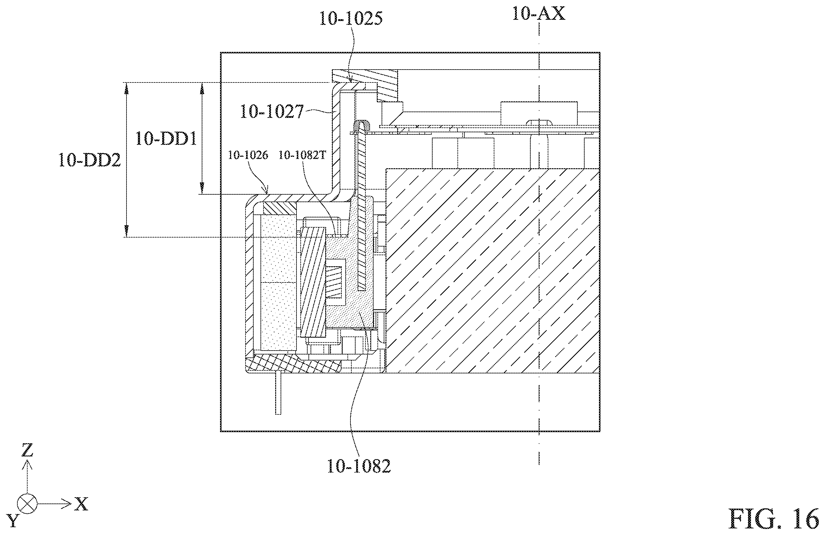 Patent US12360329 Figure 16 – Optical system