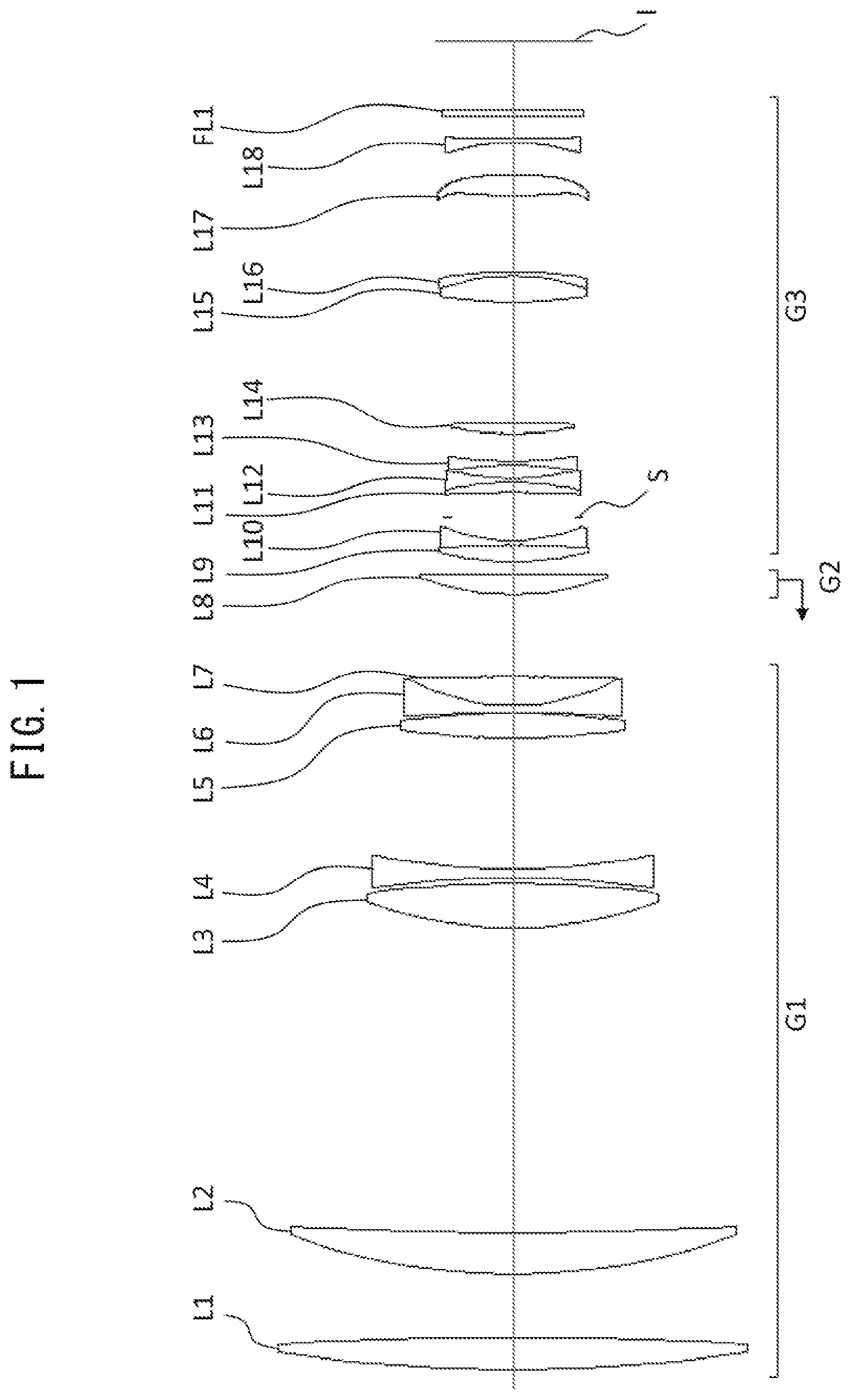 Patent US12360340 Figure 1 – Optical system, optical apparatus, and method for manufacturing optical system