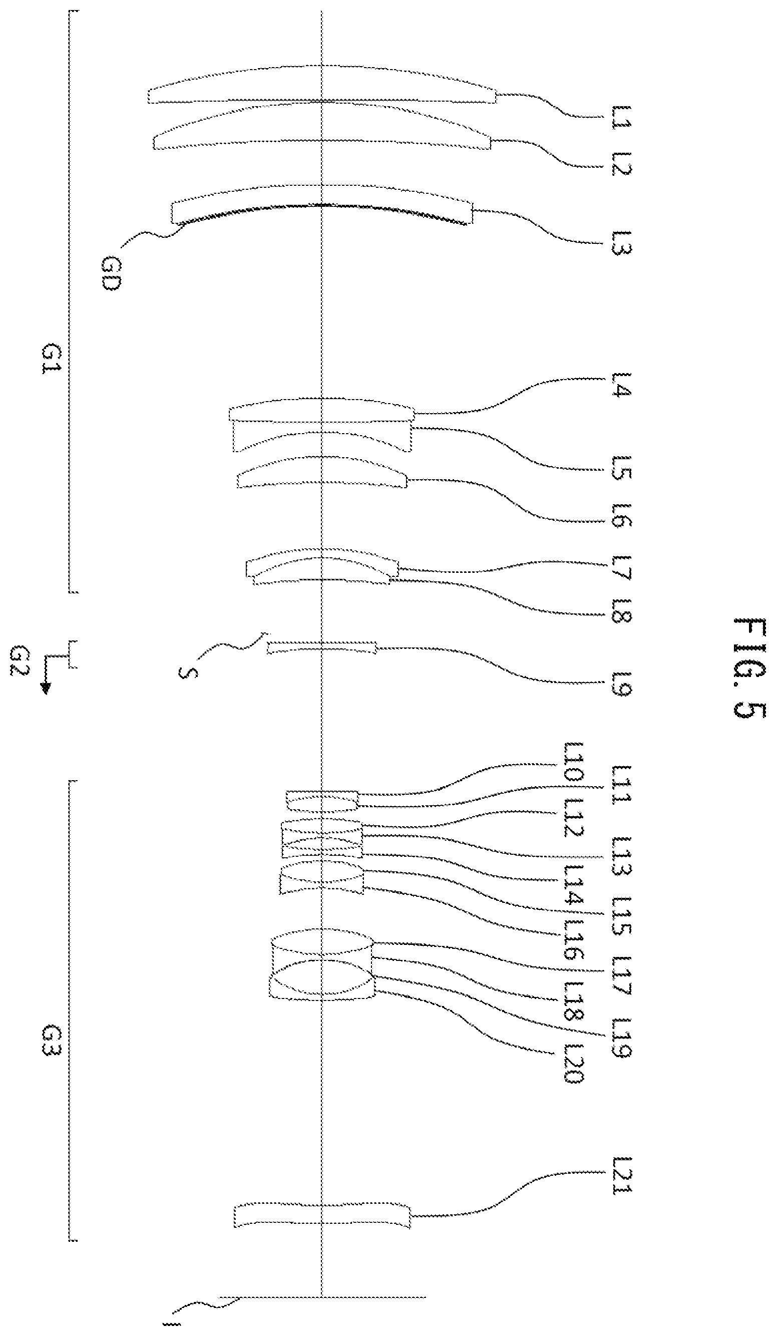 Patent US12360340 Figure 5 – Optical system, optical apparatus, and method for manufacturing optical system