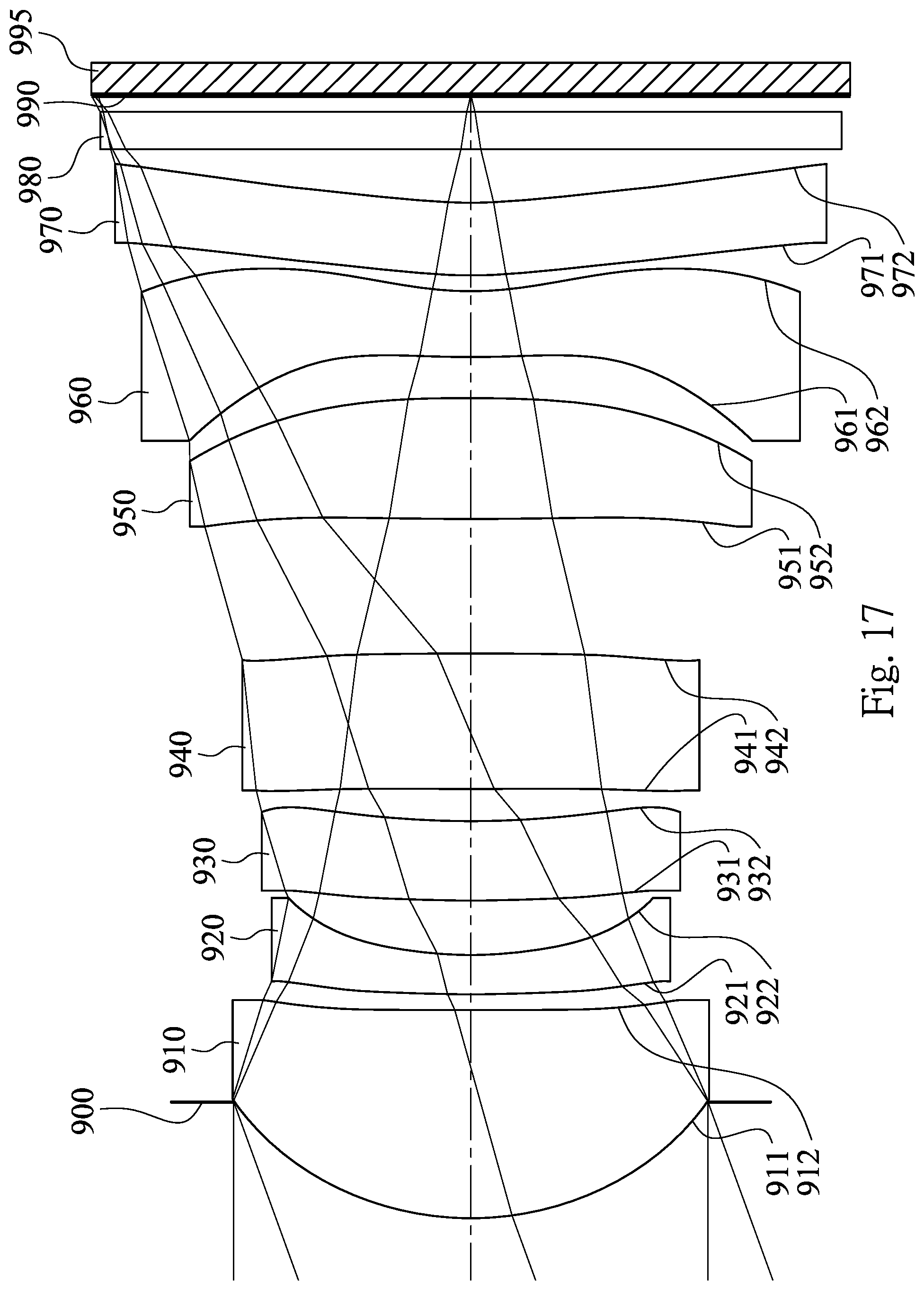 Patent US12360347 Figure 17 – Photographing optical lens assembly including seven lenses of +-++--+, +---+-+, +--+--+, +--++-+, +-+---+ OR +-+-+-- refractive powers, image capturing device and electronic device