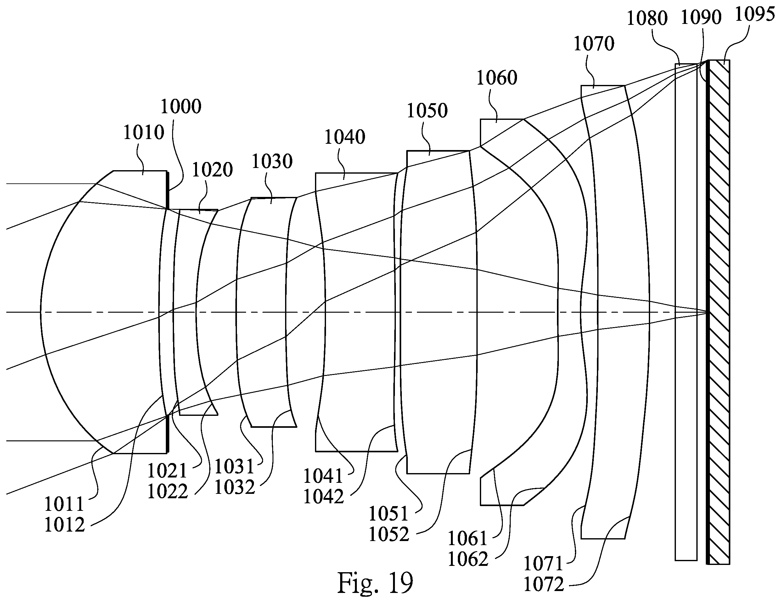 Patent US12360347 Figure 19 – Photographing optical lens assembly including seven lenses of +-++--+, +---+-+, +--+--+, +--++-+, +-+---+ OR +-+-+-- refractive powers, image capturing device and electronic device