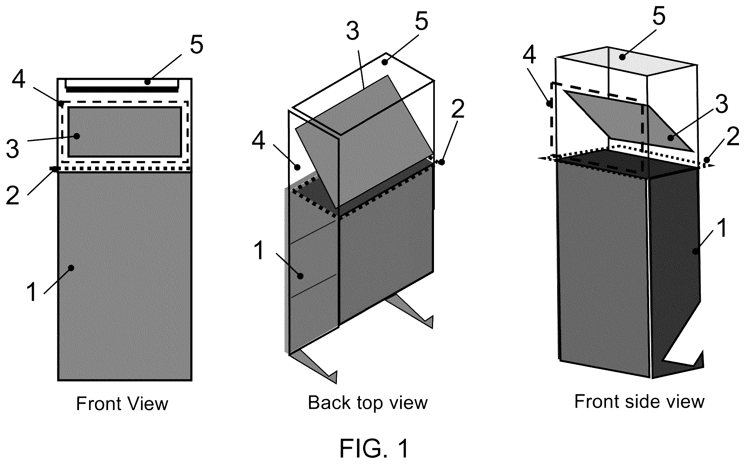 Patent US12360366 Figure 1 – Systems and methods for integrating into a vehicle virtual display systems using field evolving cavities and curved components