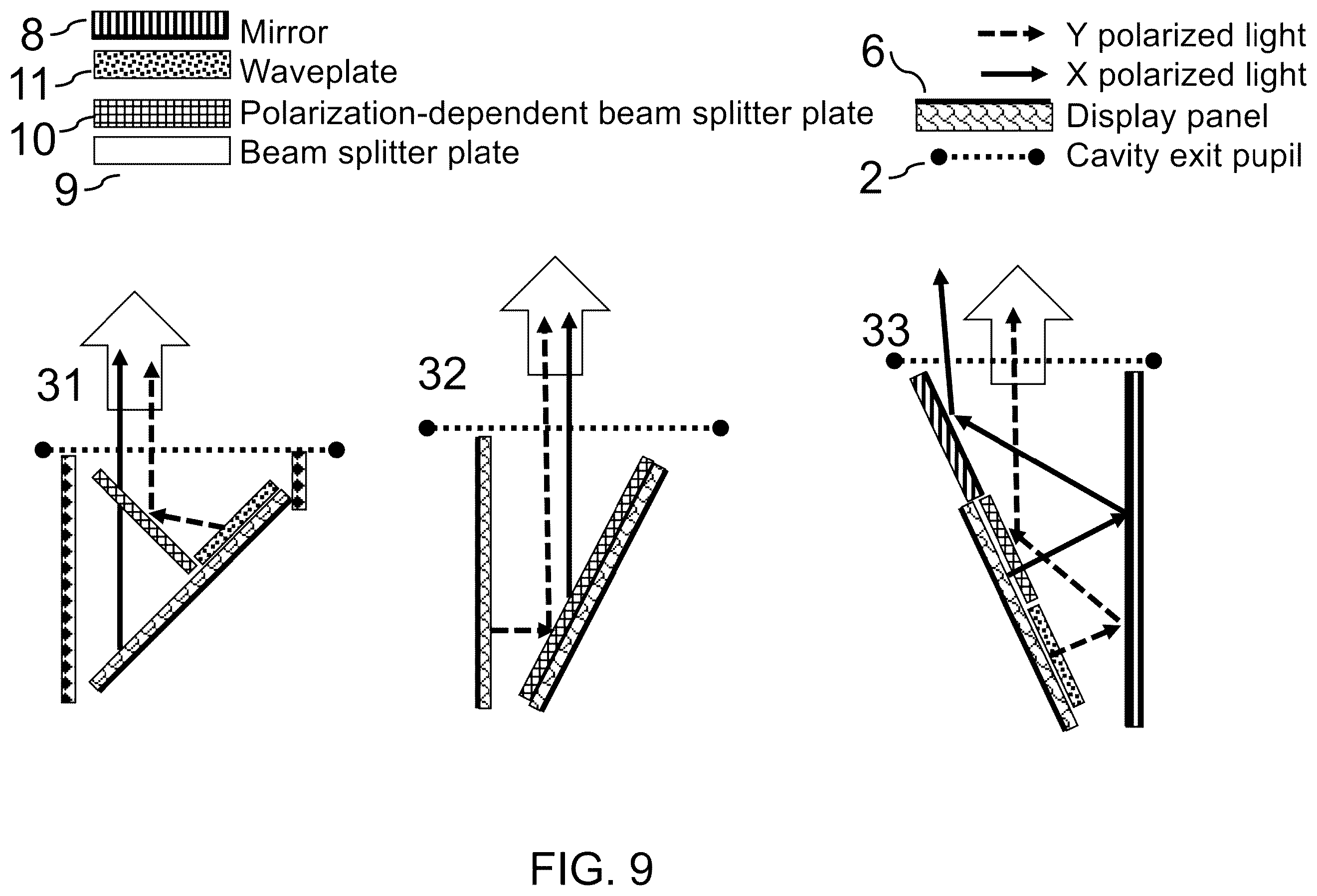 Patent US12360366 Figure 11 – Systems and methods for integrating into a vehicle virtual display systems using field evolving cavities and curved components