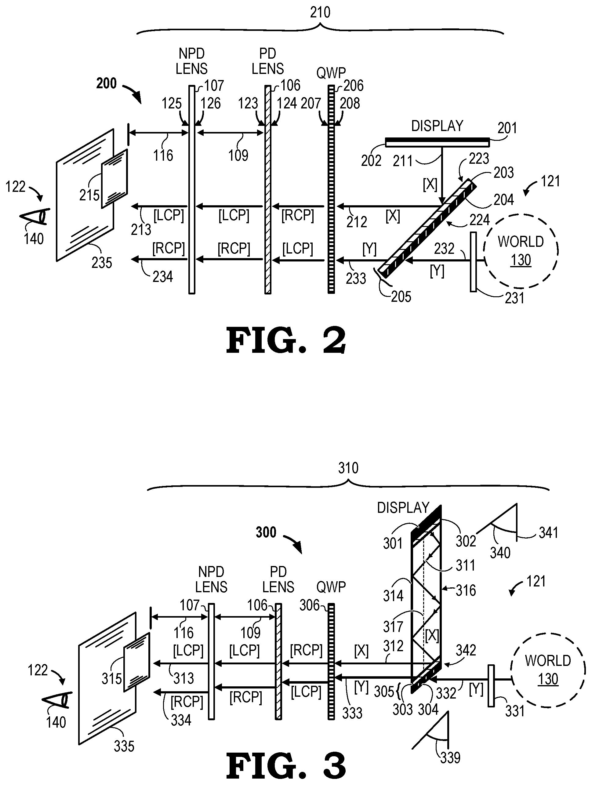 Patent US12360384 Figure 2 – Polarization-dependent augmented reality display