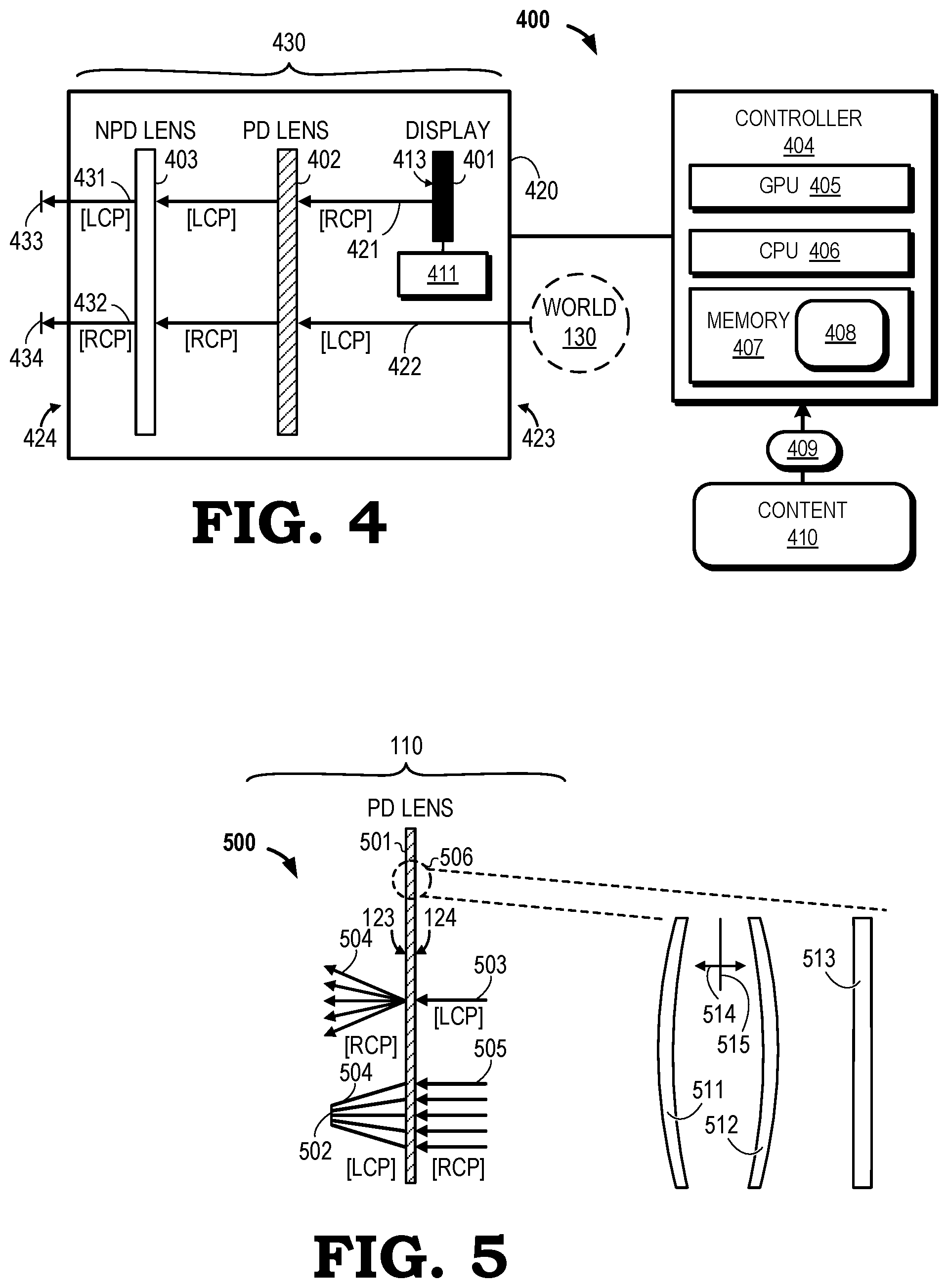 Patent US12360384 Figure 3 – Polarization-dependent augmented reality display