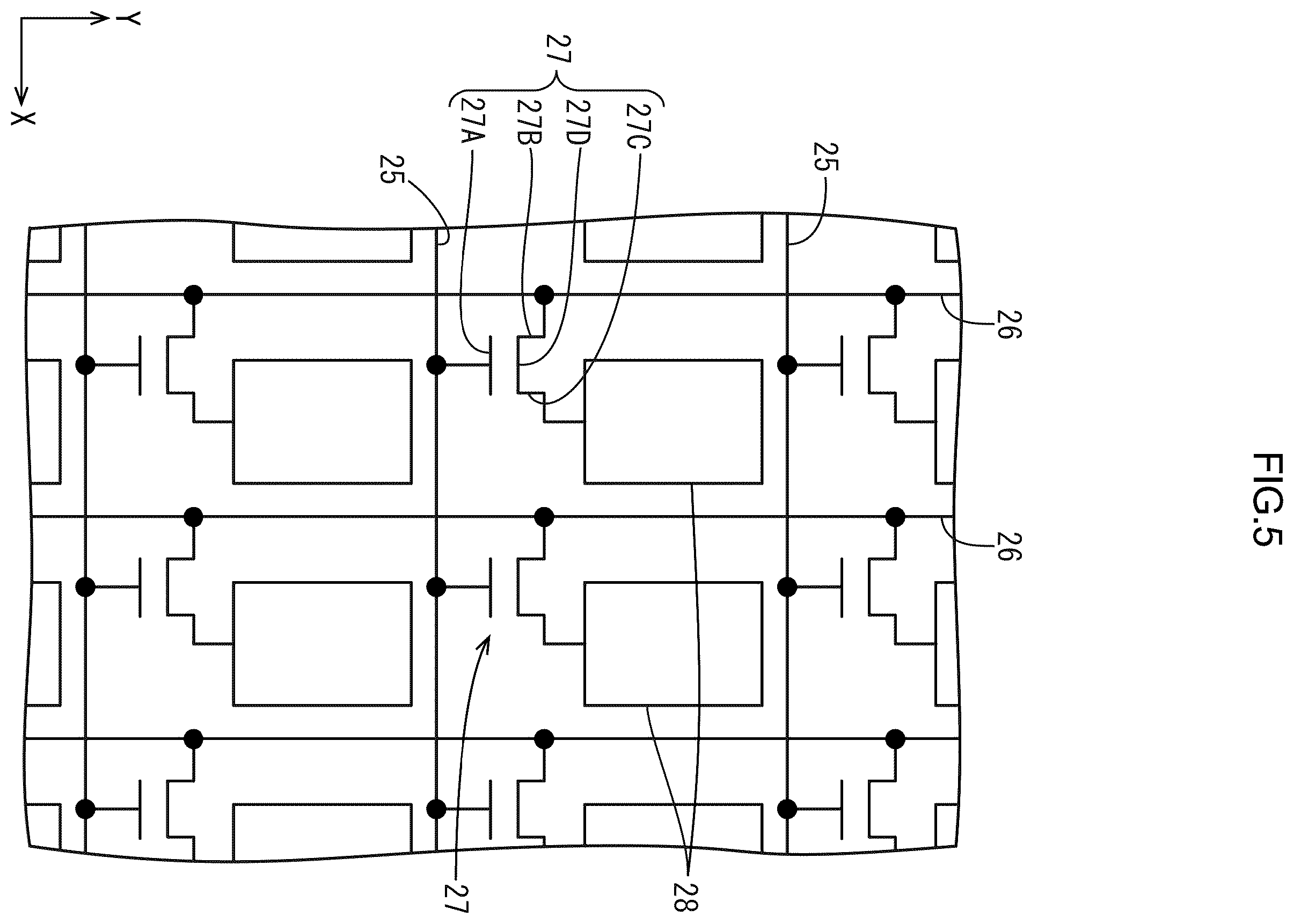 Patent US12360416 Figure 5 – Color filter substrate, display device, and method of producing color filter substrate