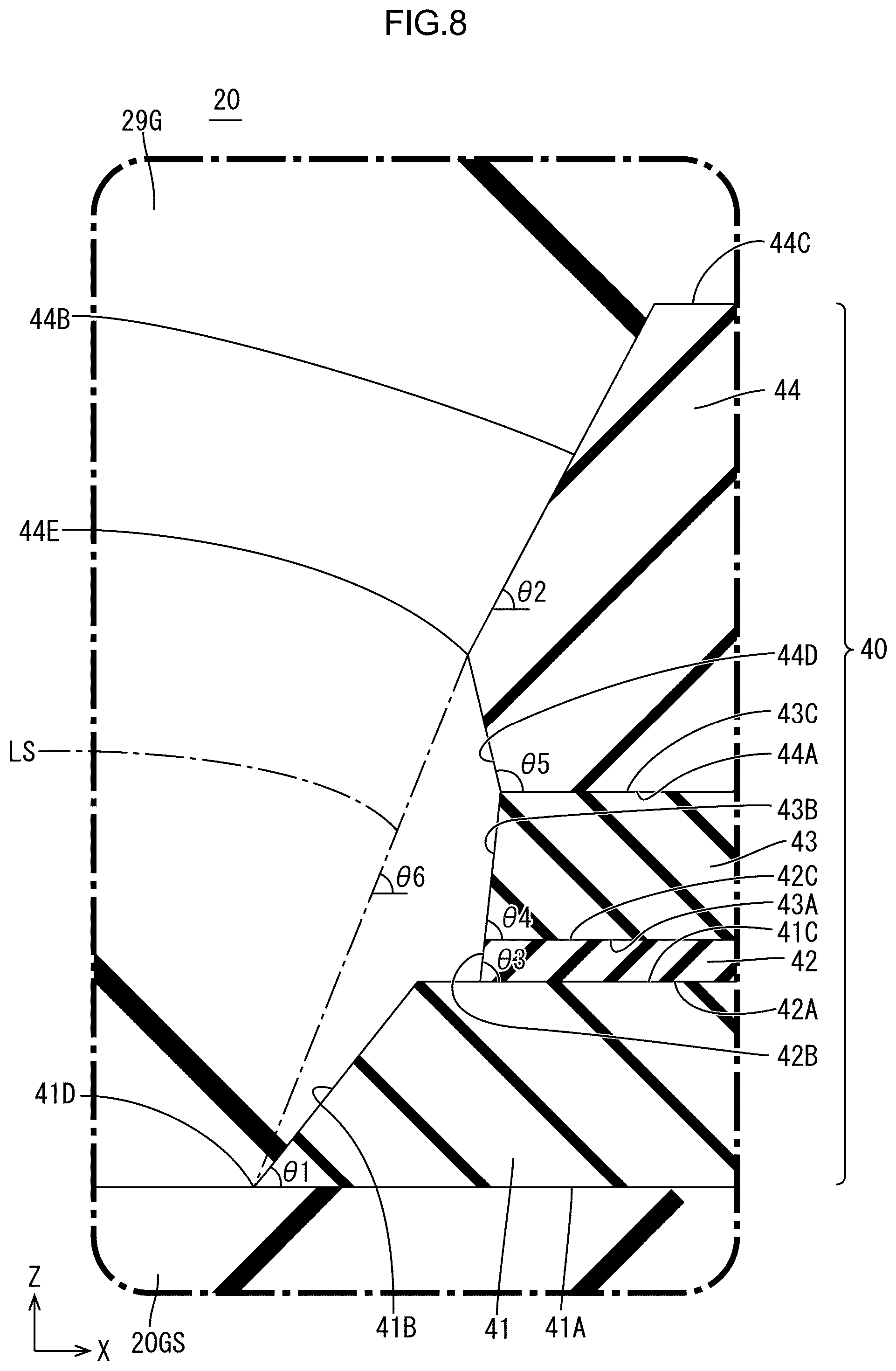 Patent US12360416 Figure 8 – Color filter substrate, display device, and method of producing color filter substrate