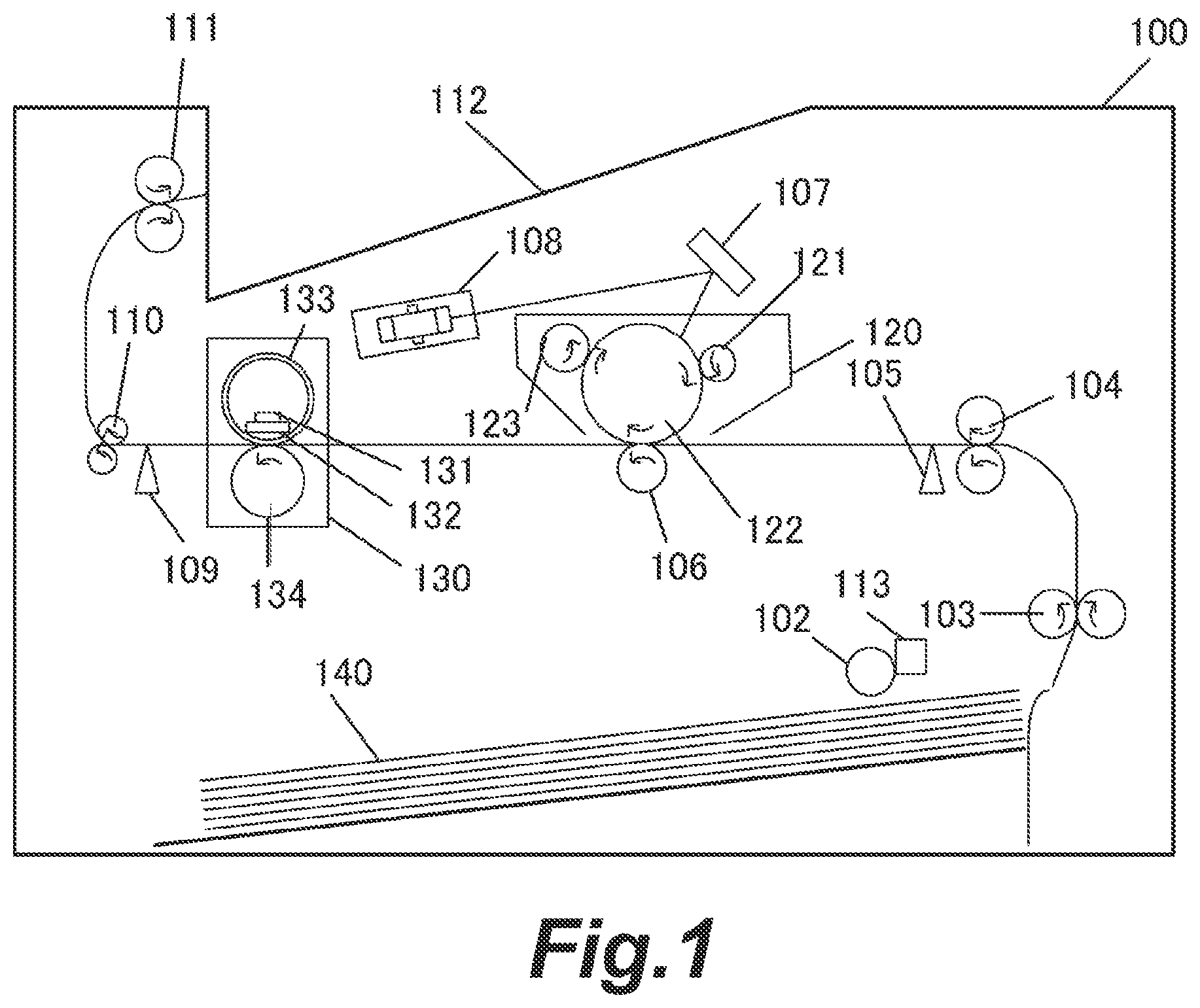 Patent US12360484 Figure 1 – Image forming apparatus