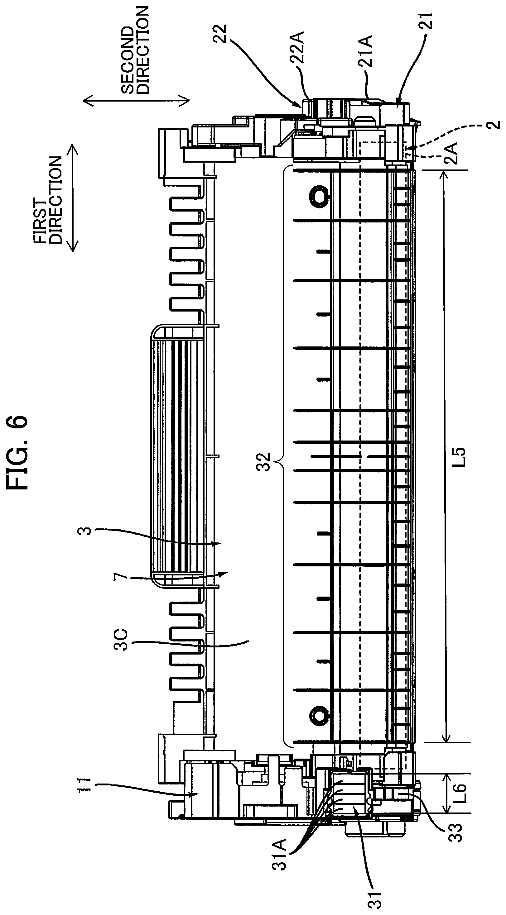 Patent US12360491 Figure 6 – Drum cartridge and developing cartridge capable of suppressing variation in position of electrical contact surface